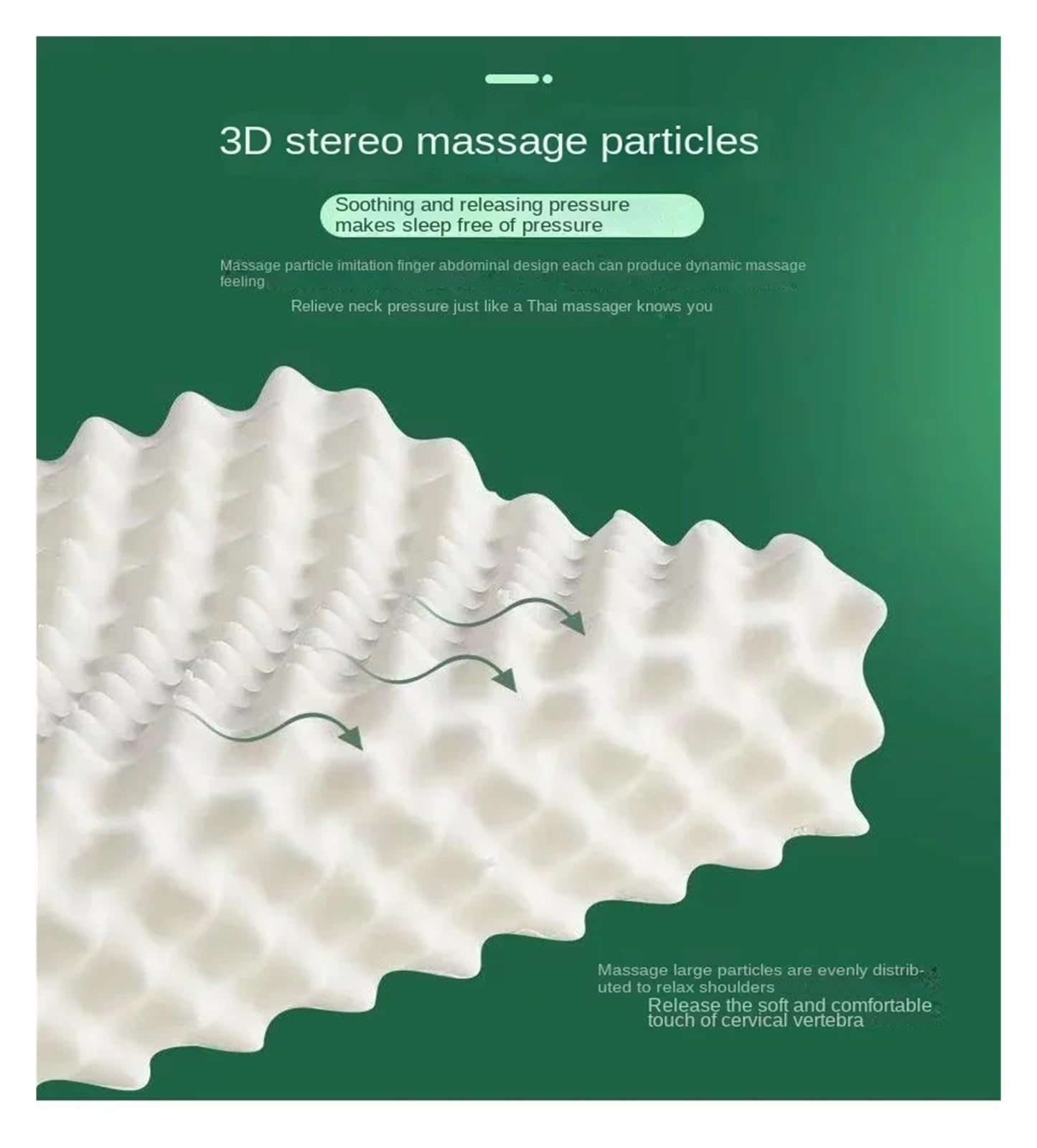QYGCYOO - Almohada de látex natural, tamaño regular, soporte para el cuello, ergonómica, para dormir en múltiples posiciones