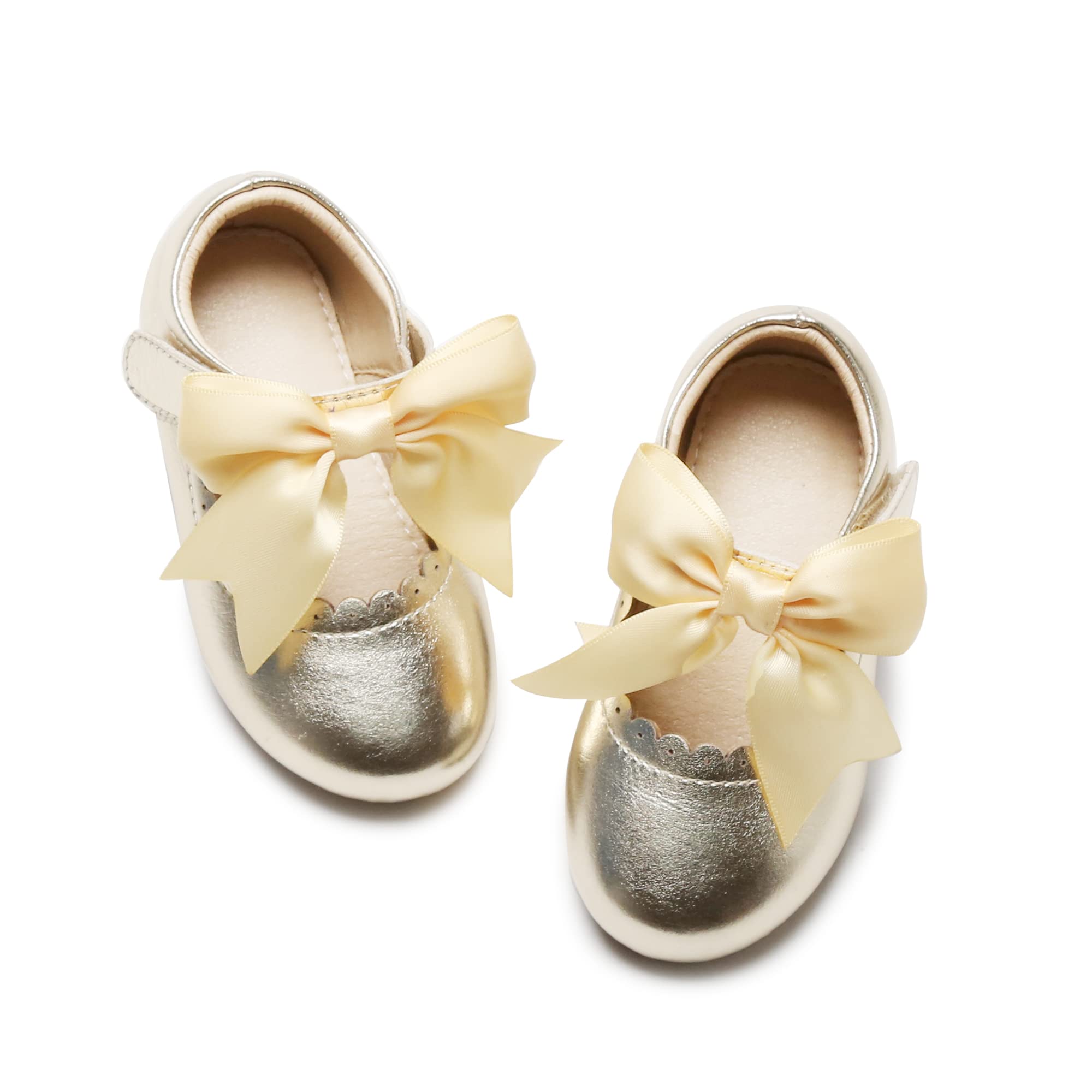 Kiderence Toddler Little Girls Dress Shoes Ballerina Ballet Flats Kids Mary Janes — view 26