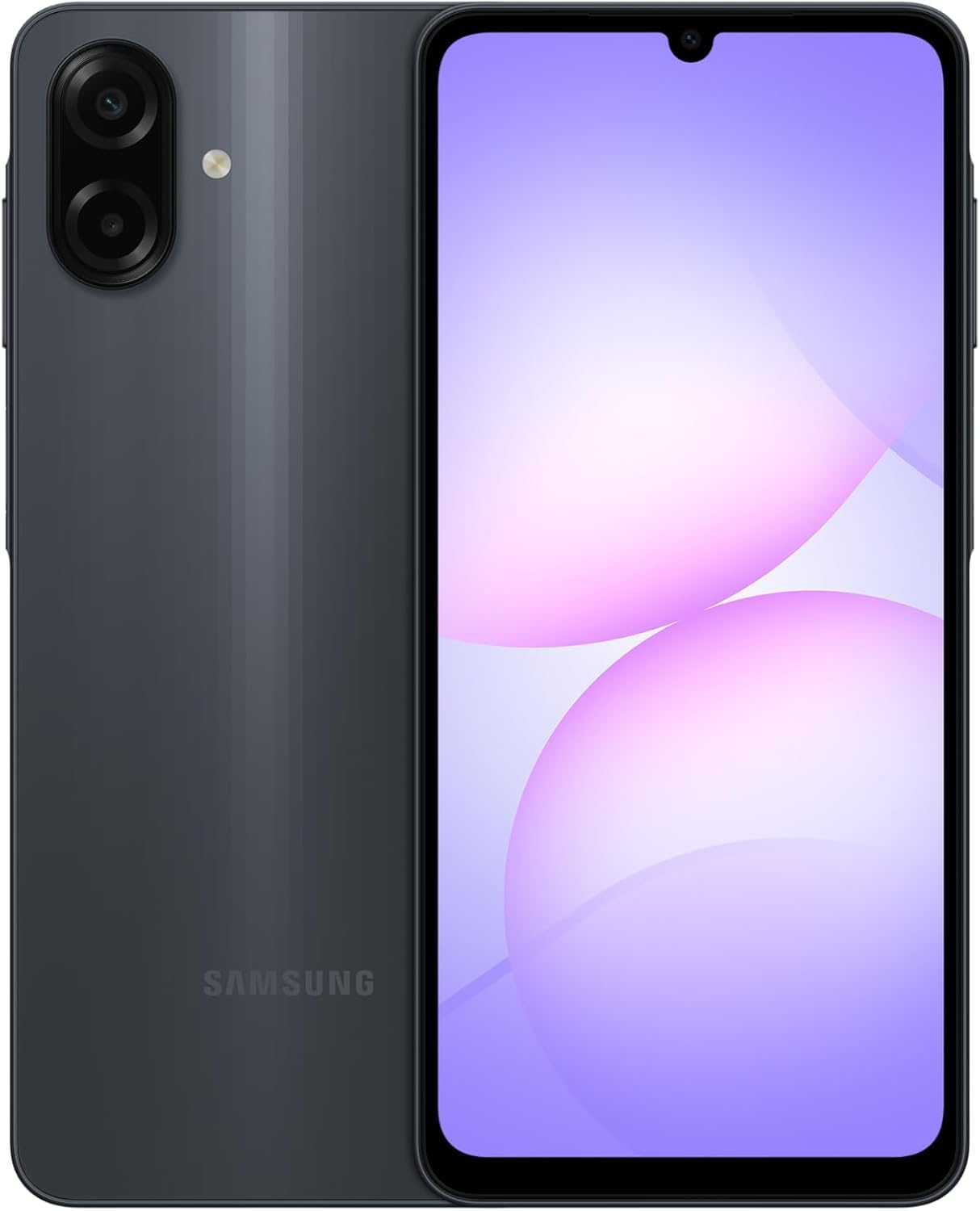 Samsung Galaxy A07 LTE (versione internazionale), 256 GB di memoria, 8 GB di RAM, Dual Sim, processore 6 nm, display grande, aggiornamenti OS 6x, nero