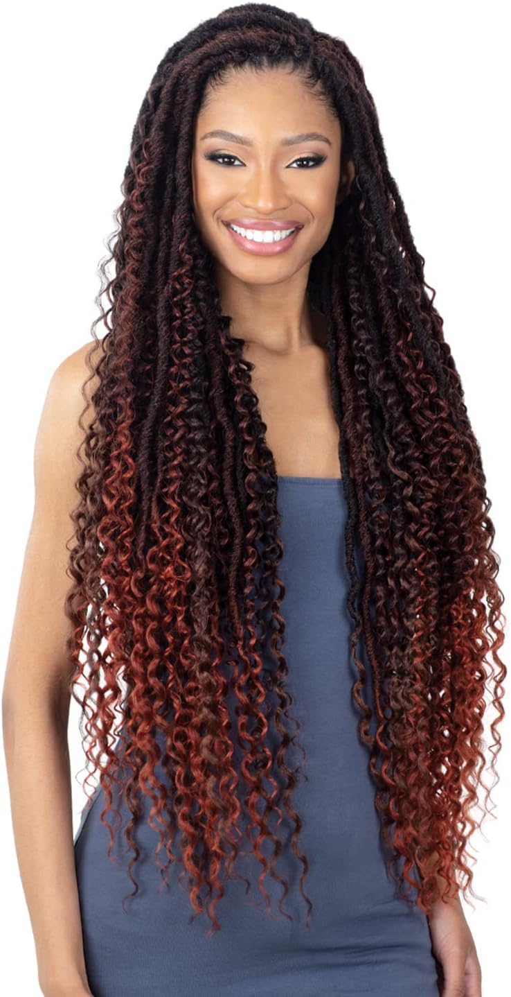 FreeTress Braids Synthetic Hair Crochet Braids Boho Hippie Loc 30inch (1-pack, 1)