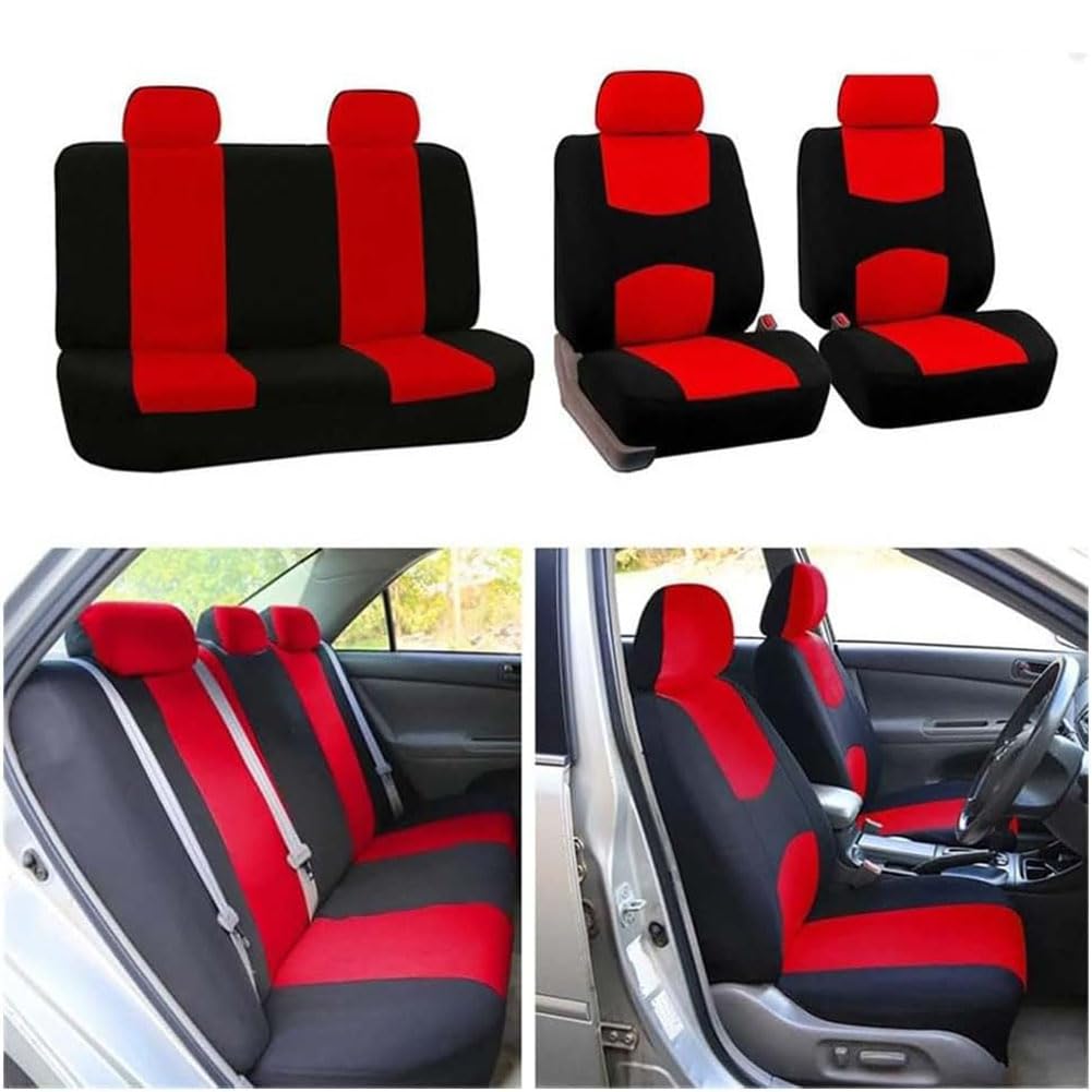 9 Piezas Fundas de Asiento de Coche para Acura ZDX 2010-2013, Fundas de Tela Antideslizantes para Asientos Delanteros y Traseros Accesorios Interiores,F