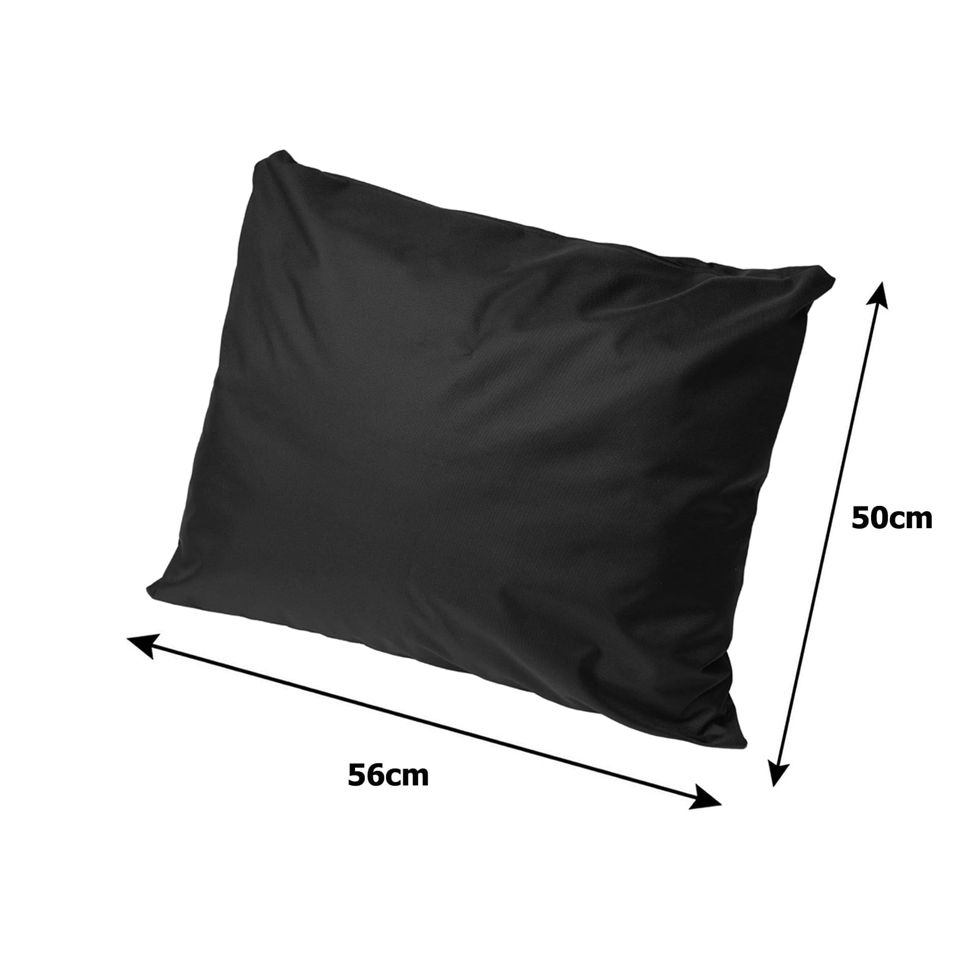 Cuscino per panca - Cuscino per seduta esterna per panca da giardino in polyrattan - Cuscino per panca per sedile in rattan dondolo (Nero, 150 x 50 x 50 cm)