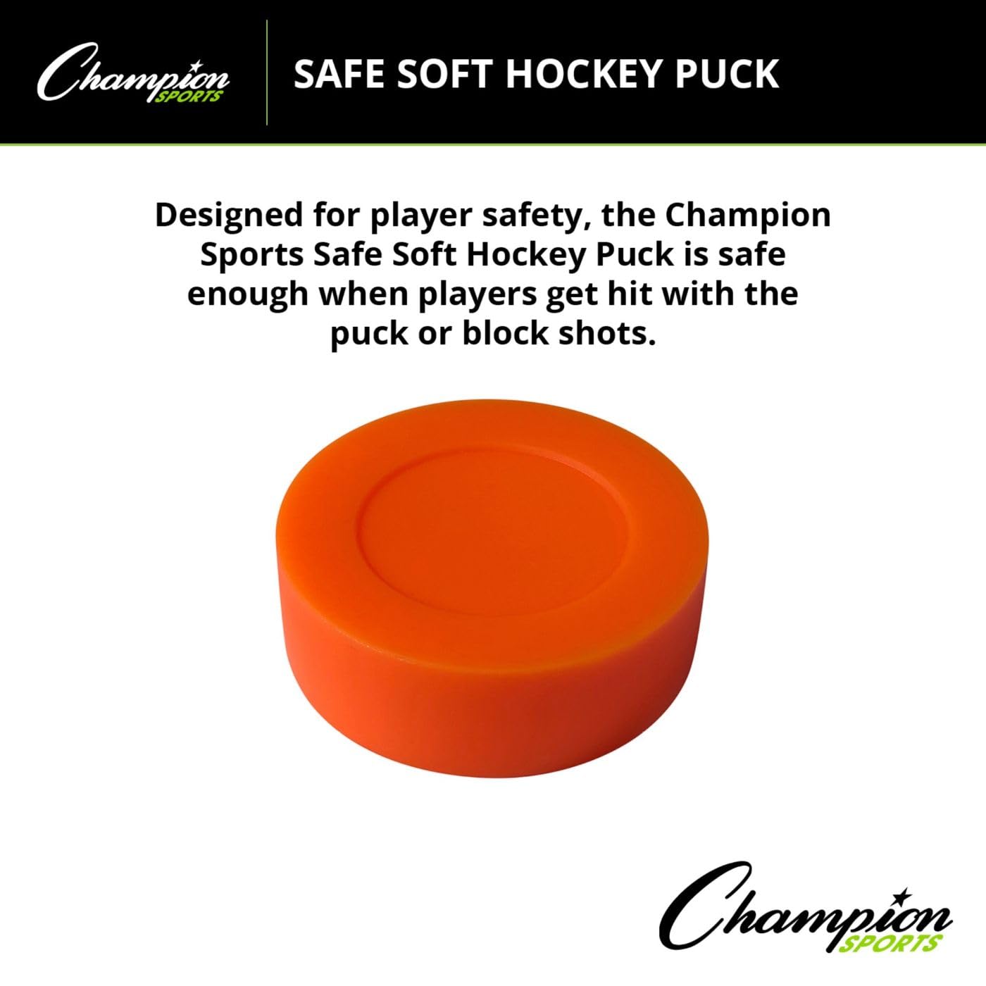 Champion Sports Weich und sicher Hockey Puck