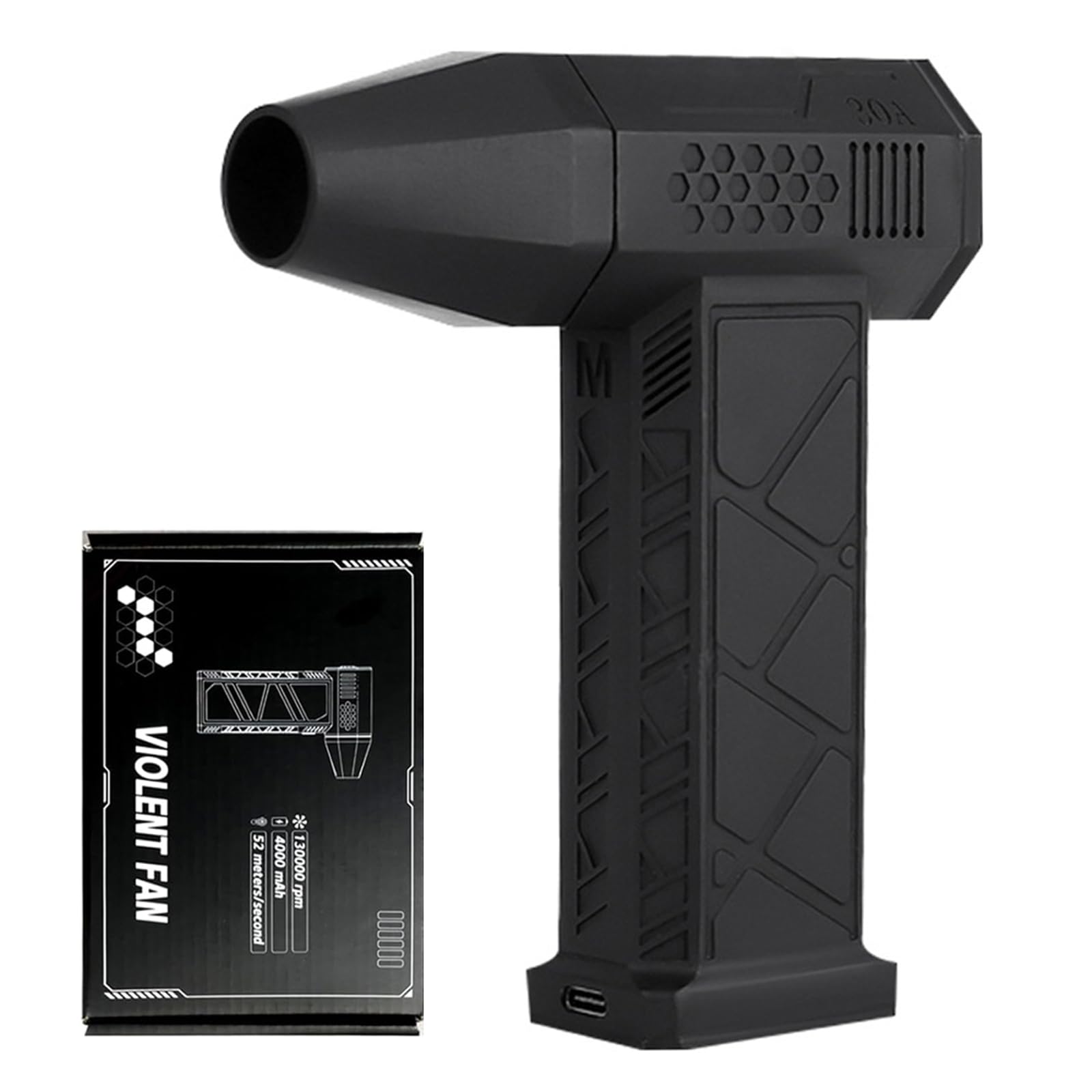 Ac-27 Air Duster, 2025 New Air Duster Ac-27, Electric Dust Blower, 3-Speed 150000 RPM Dust Blower Air Pressure Spray, Rechargeable Compressed Air Duster for Keyboard, Car, Home (Black)