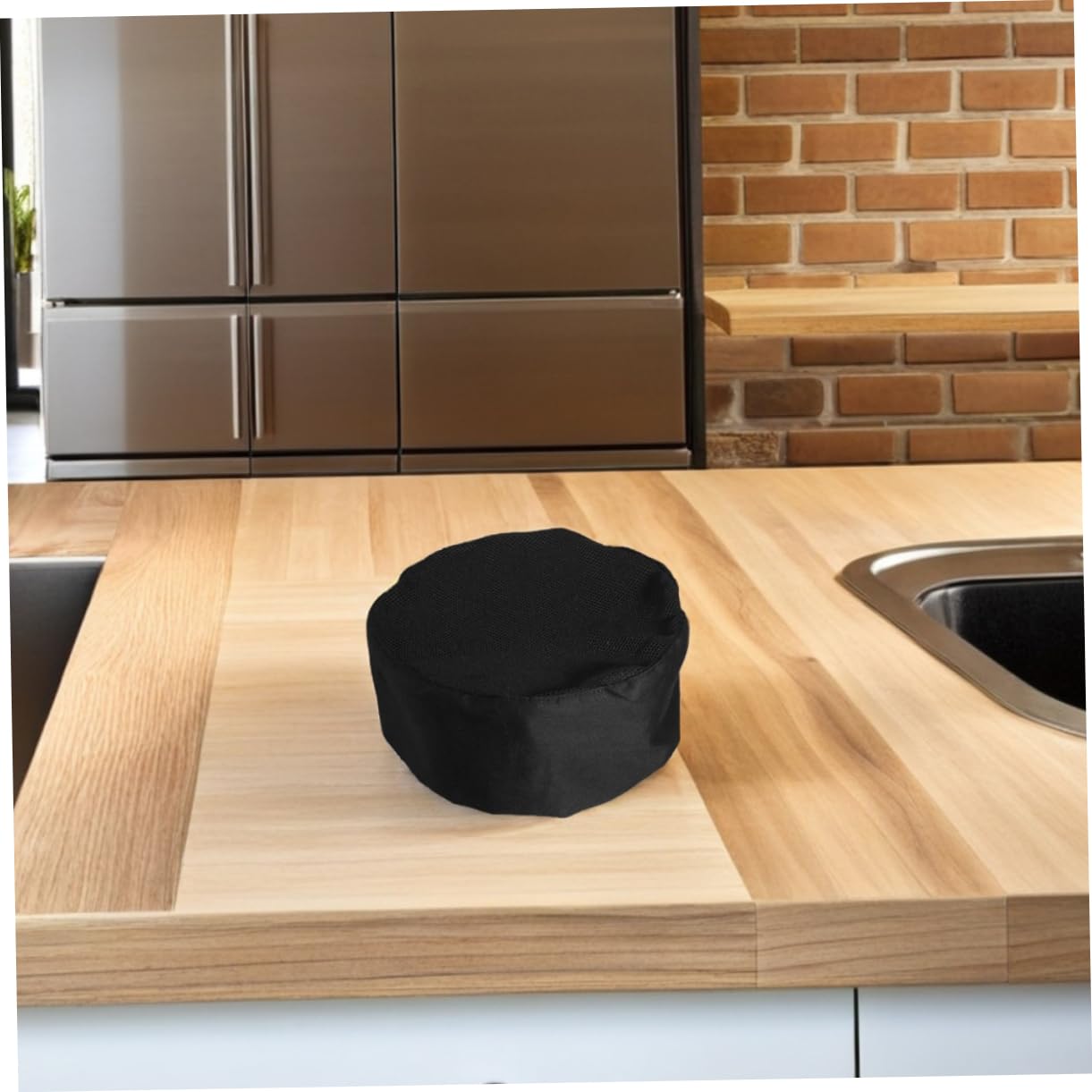 BESTYASH 6 Gorros de Chef Negros Ajustables de Algodón Malla Transpirable para Cocina Profesional y Servicio de Alimentos en Cocina