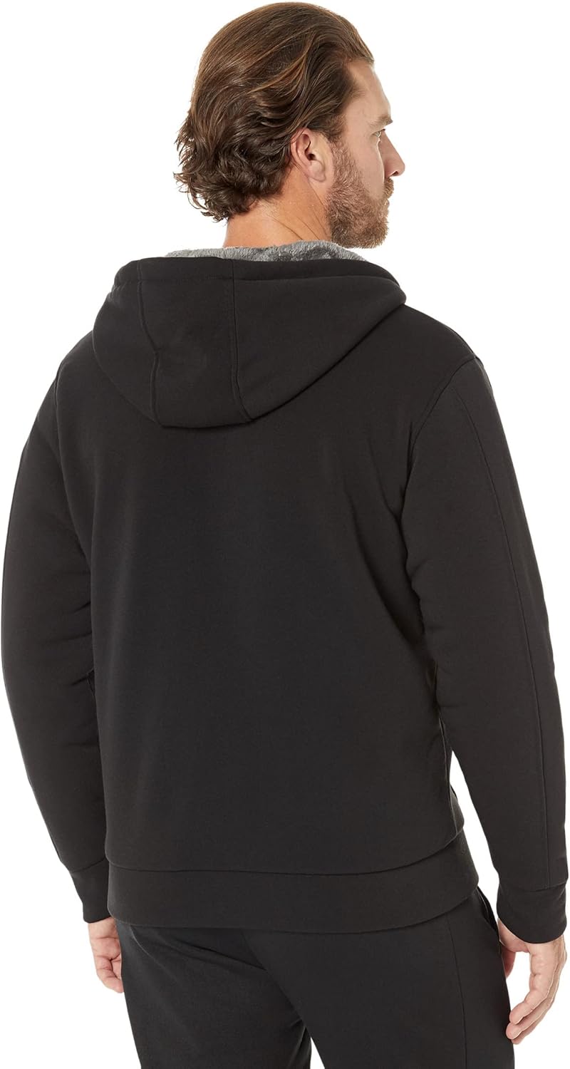 U.S. Polo Assn. mens Embossed Wordmark Sherpa Hoodie - Image 2