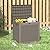 NBYSGO 36 Gallon Outdoor Storage Box Resin Deck Box,Waterproof Package Delivery and Storage Box,Furniture Side Table for Patio Furniture Cushions Pool Accessories Porch Garden Tools,Grey