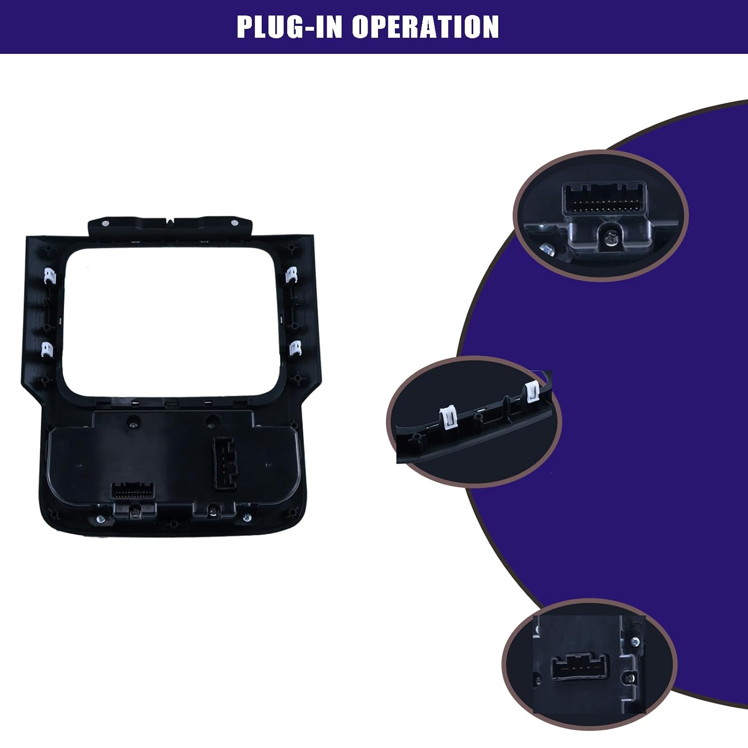 Climate Control Module W/Casing Compatible with Ram 1500 2013, 2500 3500 2013 2014 2015 2016 2017 2018, A/C AC Control Panel, HVAC Temperature Heater Control Switch, Replace# 68268189AA