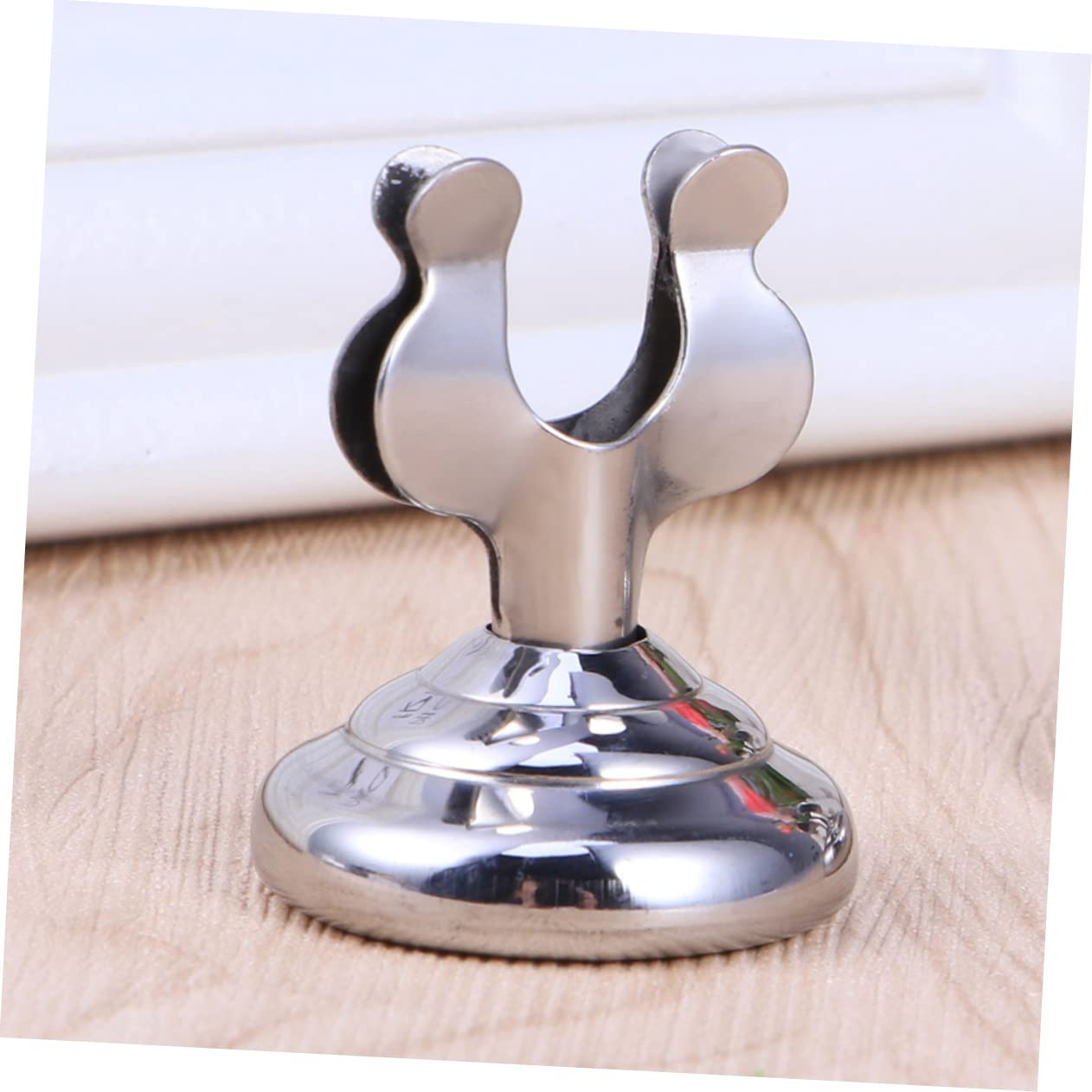 STOBOK 3 Juegos De Soportes De Mesa Para Menú De Acero Inoxidable Elegantes Y Versátiles Para Banquetes En Restaurantes. 3 Unidades.