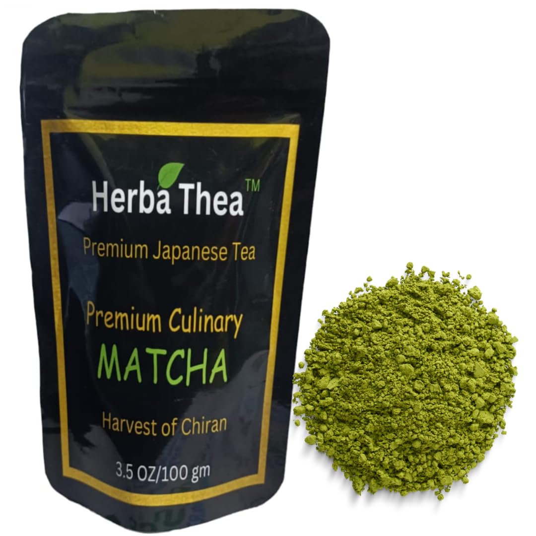 Herba Thea Green Tea Matcha Powder Chiran Harvest Japan for Cooking Baking and Smoothies 35 27 Ounces — view 2