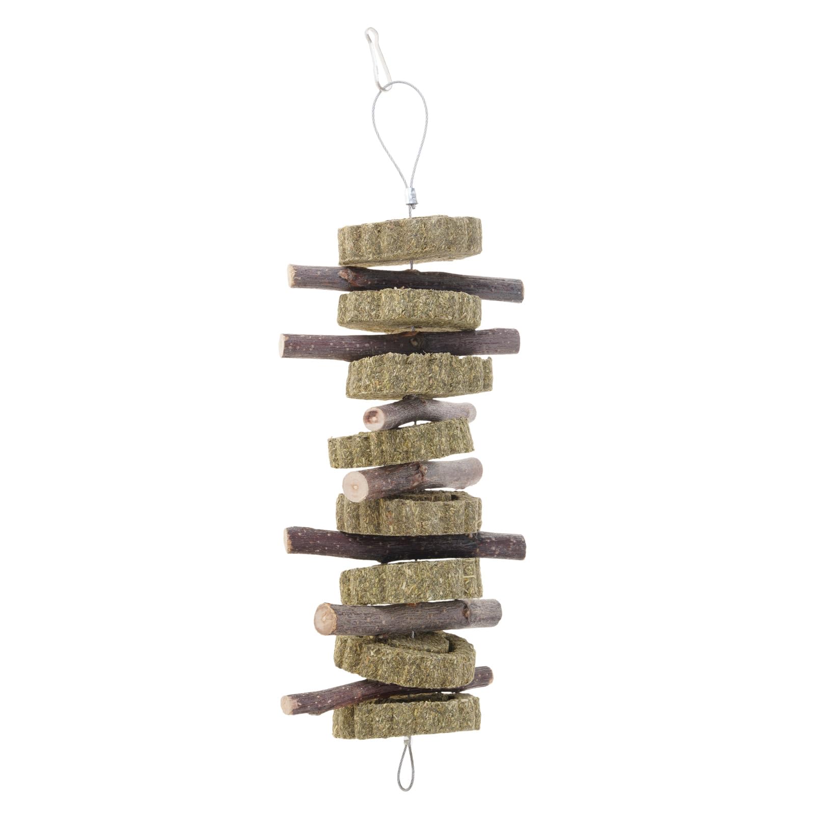 oringnat Chew Grass Tree Branch Hanging Teeth Grinding Activity for Play Toy for Hamster Gerbils