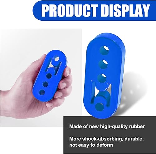 Miniatura 5 de UGSHY 2 piezas de suspensión de escape para silenciador de automóvil, 0.47 pulgadas0.472 in de diámetro de orificio de escape de goma aislada,