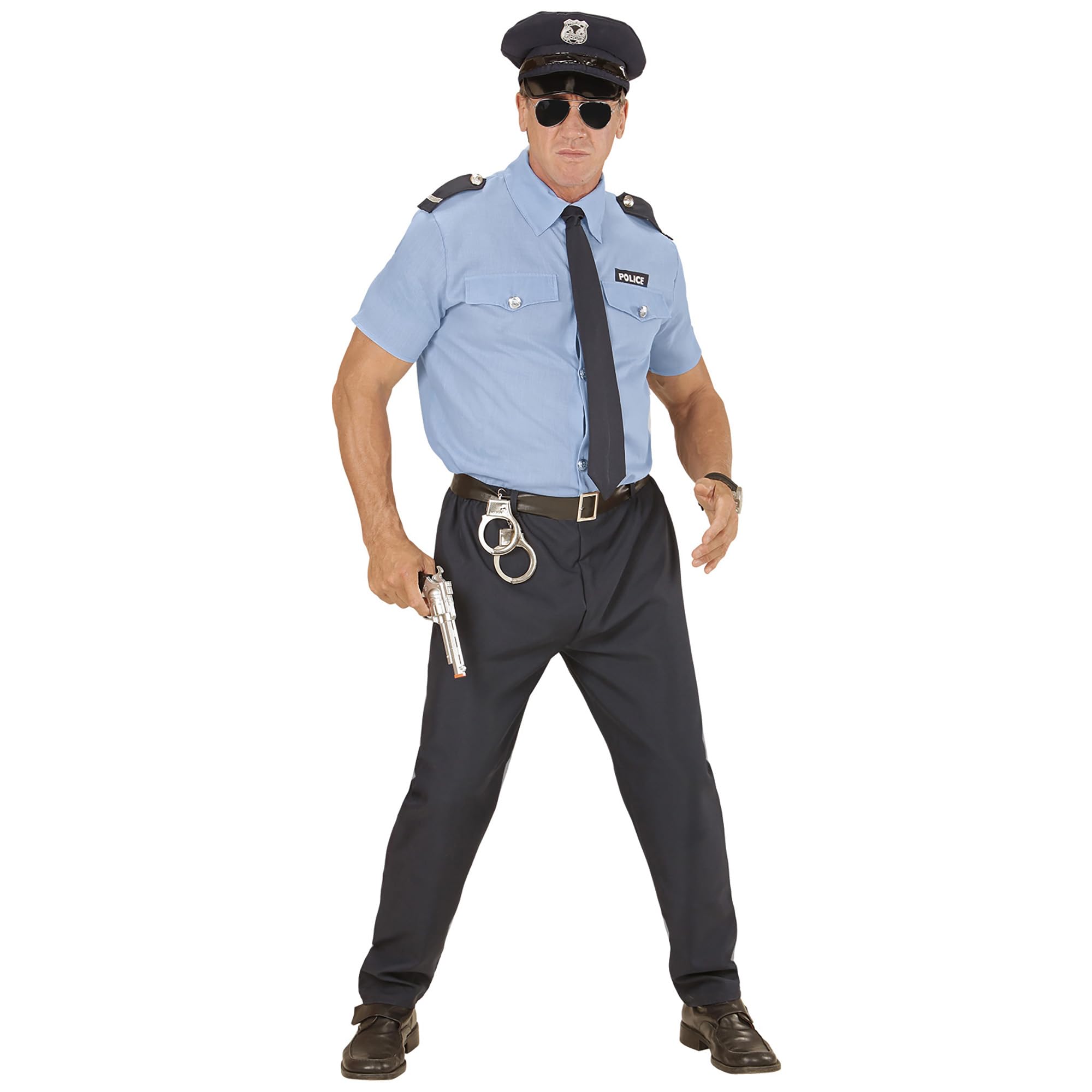 W WIDMANN MILANO Party Fashion - Costume policier, sergent, homme de loi, commissaire, uniforme, déguisements de carnaval