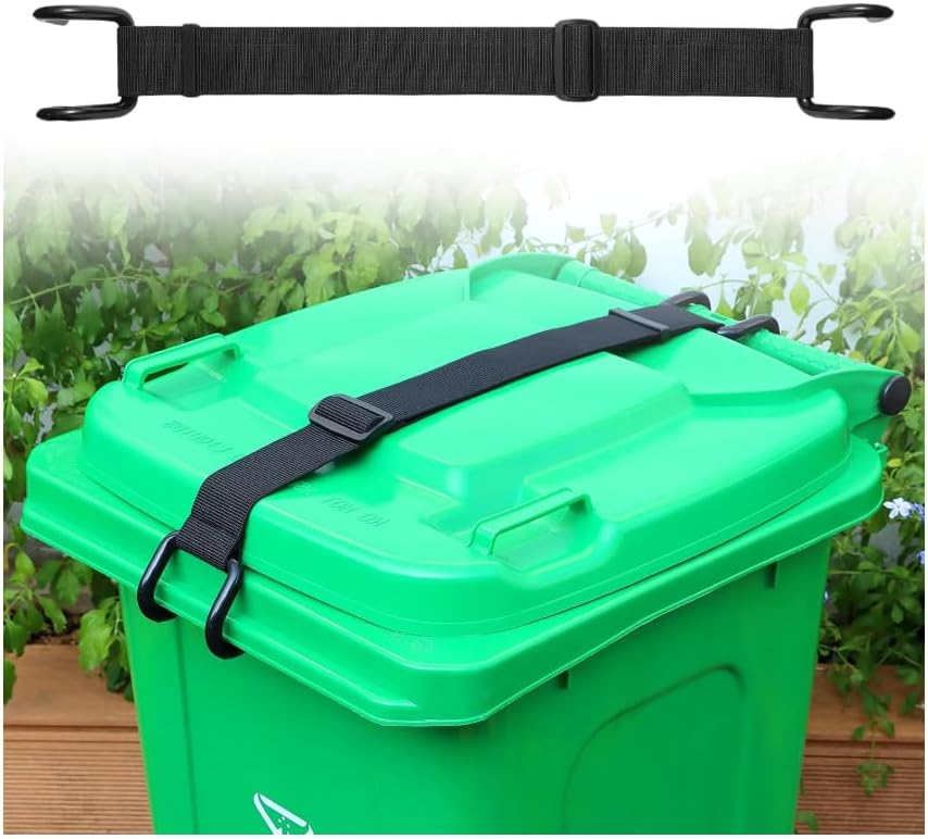 Metal Non-Slip Double Claw Trash Can Lid Lock