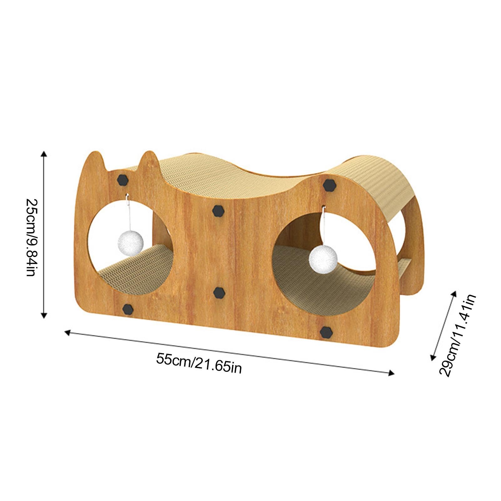 Tiragraffi per gatti, per interni, in cartone, per gatti integrato, per proteggere i mobili, per giocare e , 55 x 29 x 25 cm | Forniture per animali domestici per gatti da interno, giocattolo antigraffio per , giocare, riposare, protezion