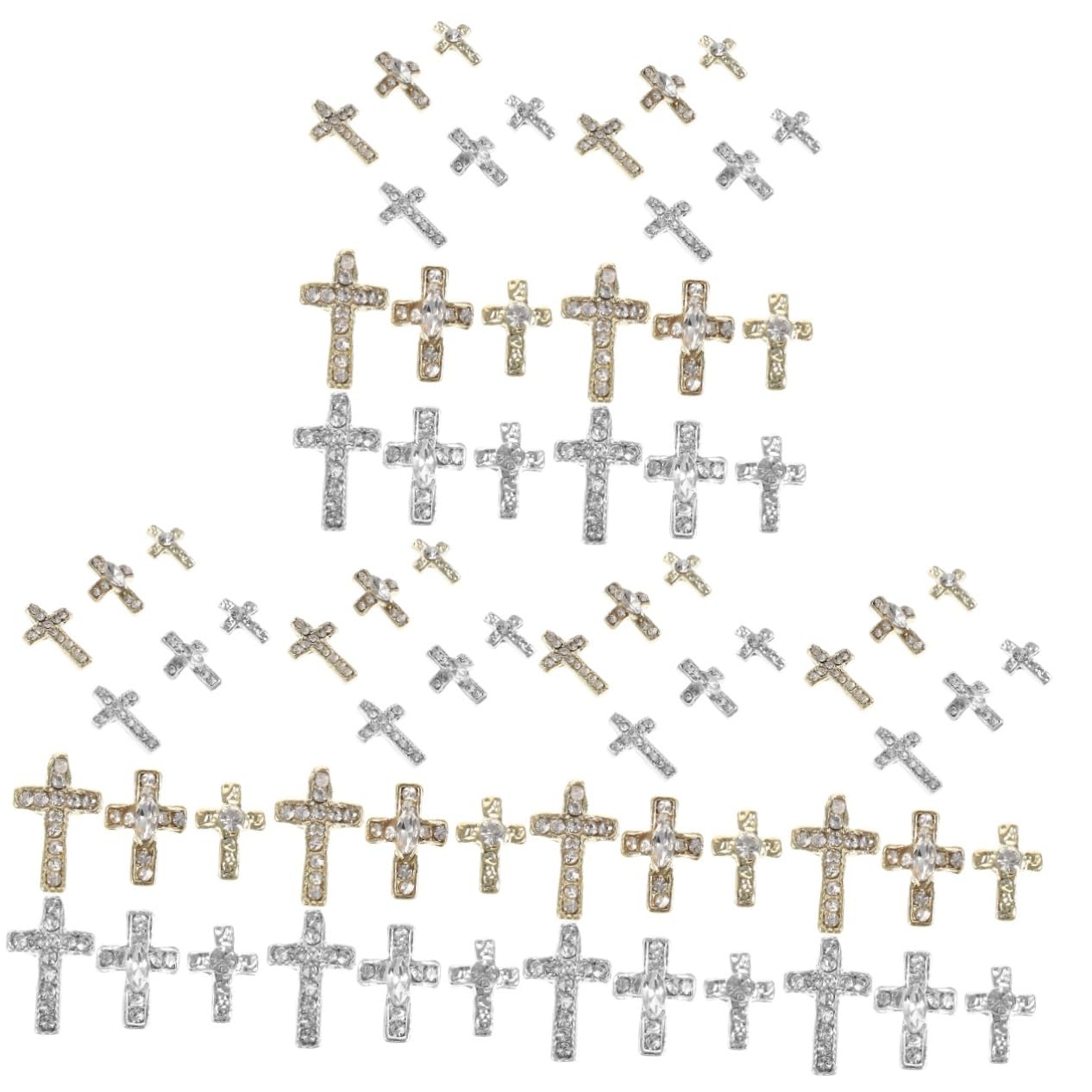 VALICLUD 3 Set Gioielli in Lega Strass Ciondoli Per Unghie Alla Moda Graziosi Ciondoli Per Unghie Per Gioielli Alla Rinfusa Per ie Kawaii Lega Di Zinco 60 Pezzi*3