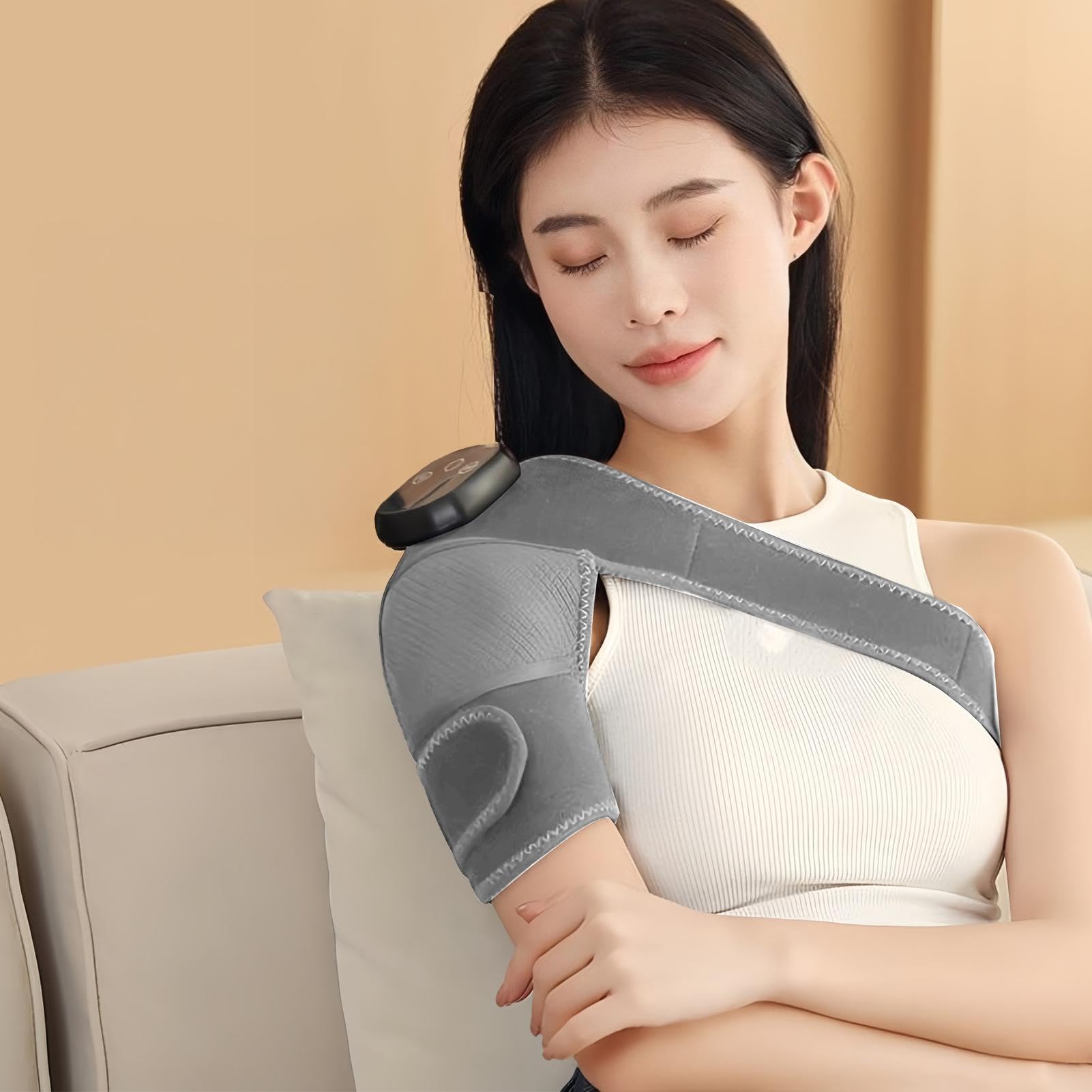 Elektrische Kniebandage mit 4 Temperatureinstellungen und 3 Massagemodi