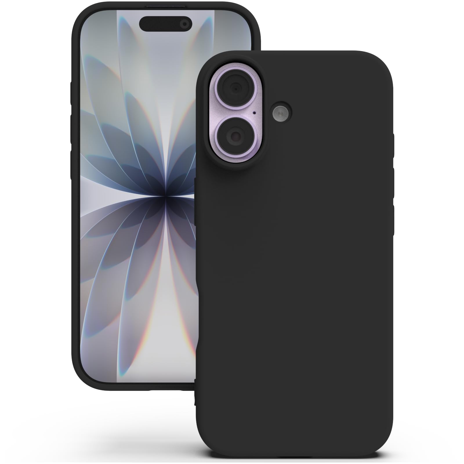 YATWIN Silicone Case for iPhone 17, Soft-Touch, Shockproof, DustProof, Antiskid Phone Cover for Apple iPhone 17 - Black-picture-30