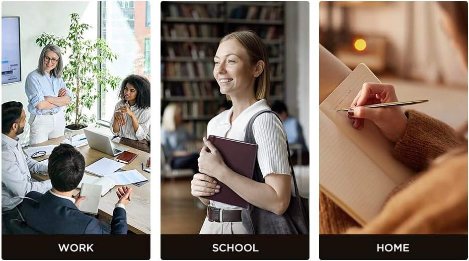 Miniatura 8 de &And Per Se Cuaderno rayado, 160 páginas, tamaño A5, de 5.7 x 8 pulgadas, cuaderno de papel grueso con rayas universitarias para escribir, cuadernos