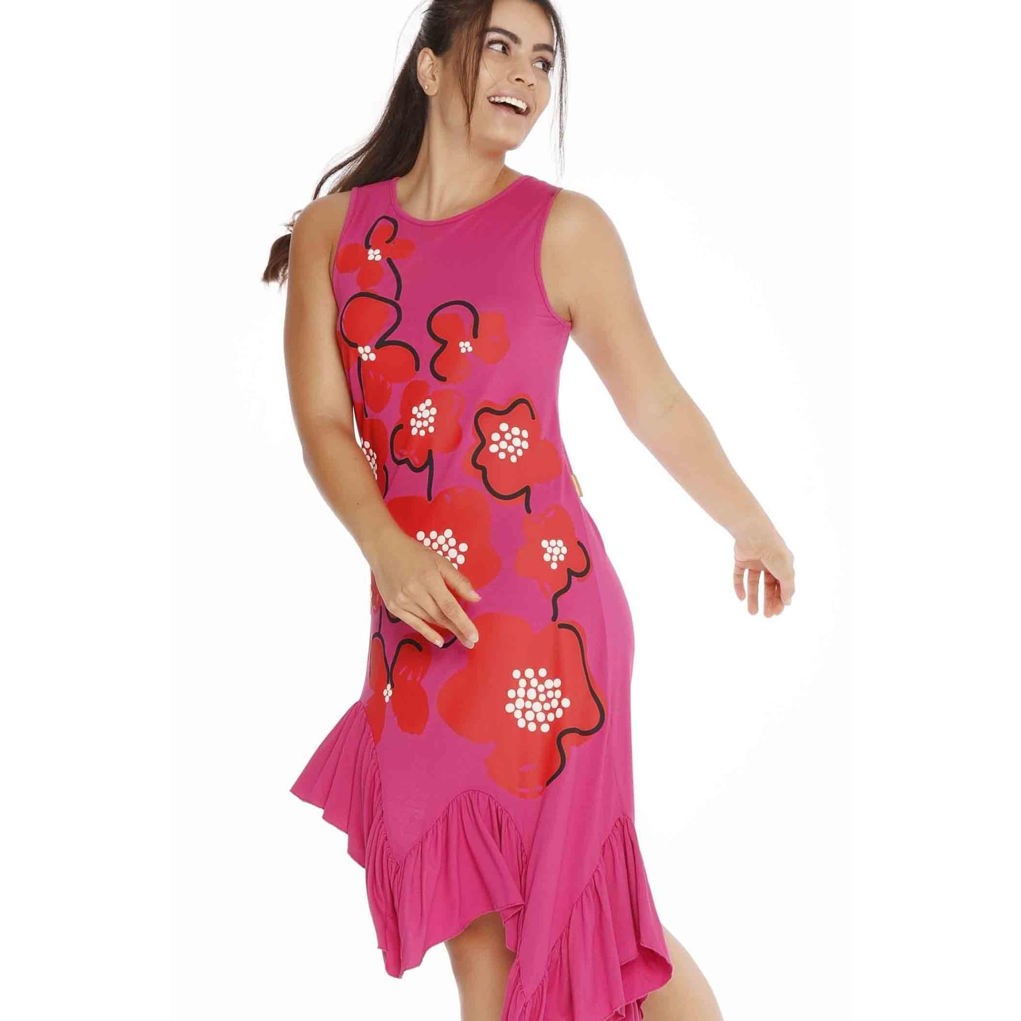 Mamatayoe Vestido Passiflora para Mujer, Rosa