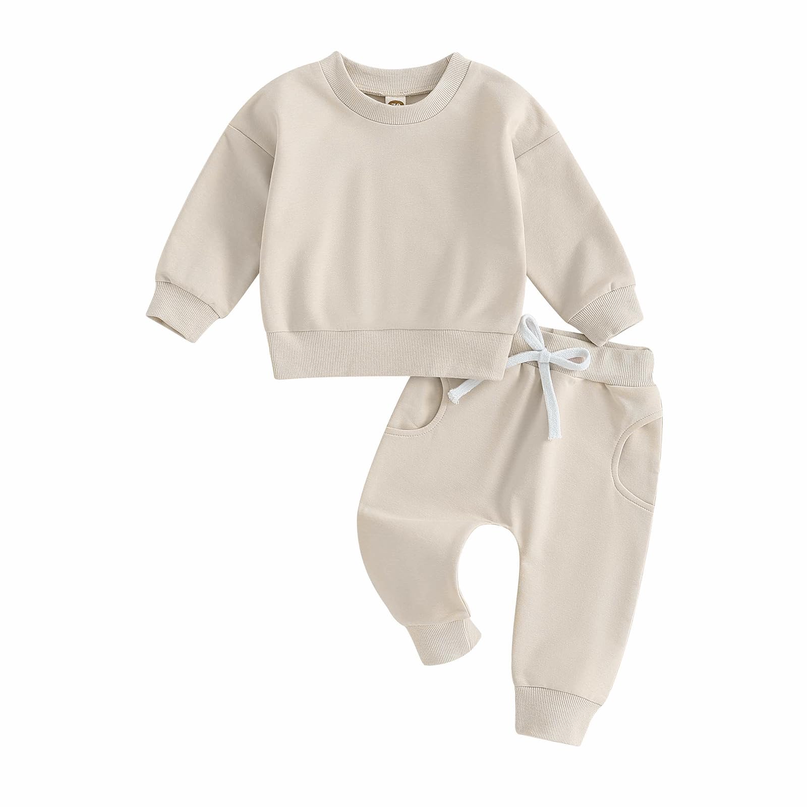 XIXIMAON Ensemble Survêtement Bébé Garçon Enfant Pull Sweat-Shirt à Capuche Et Pantalon Jogging Vêtements De Sports Automne Hiver (Bleu Zippé, 3-6 Months