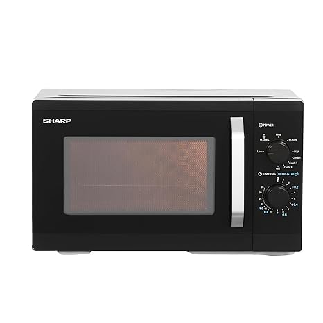 SHARP 25L Bake+Grill Microwave Oven, JAPAN TECHNOLOGY, Auto Menus, Ceramic Coating, Jog-Dial, Quick Start, Model No. R625KNK, Color: Black (2023 Model)