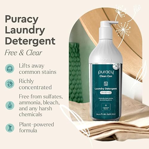 Miniatura 51 de Puracy Detergente para ropa – Detergente líquido alimentado por enzimas, detergente natural para ropa visto en TikTok, no tóxico