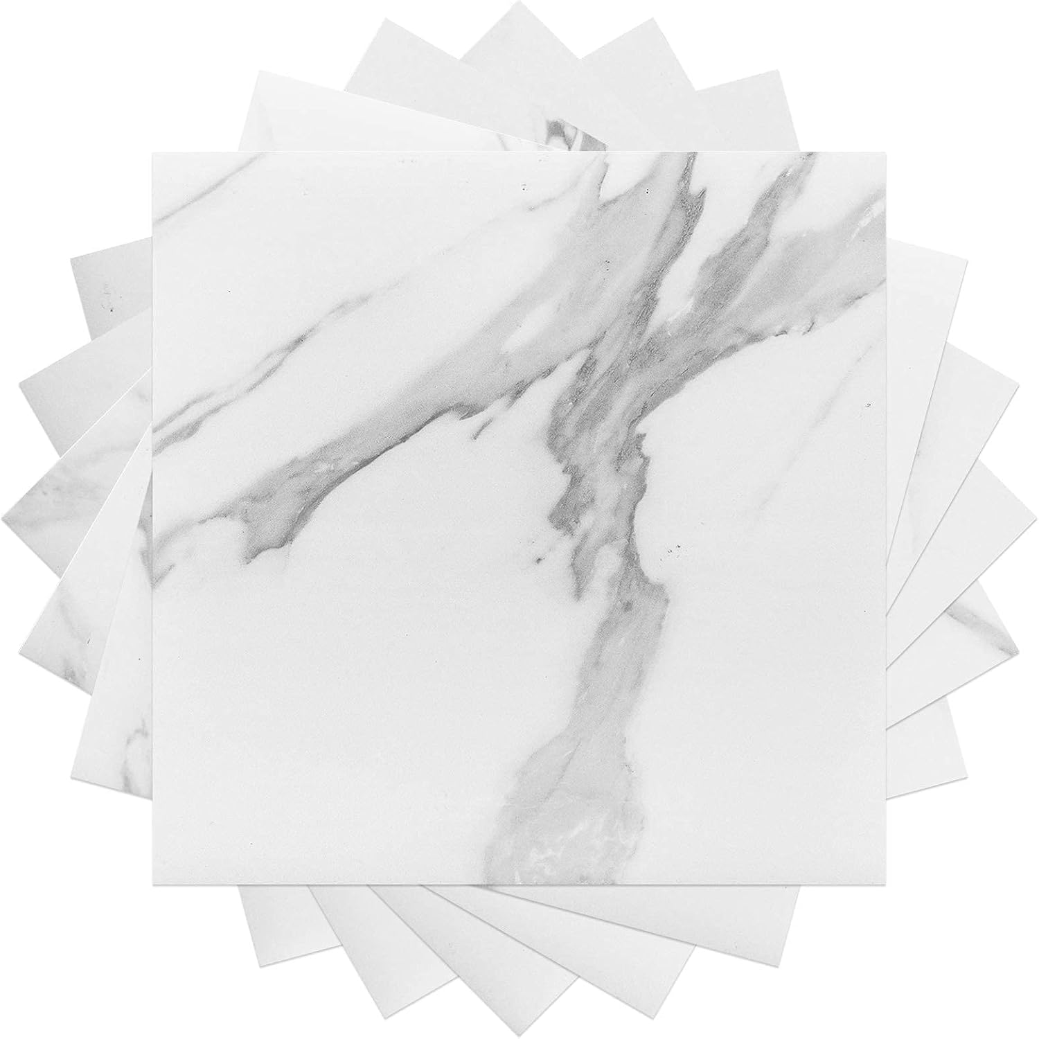Buy Westick White Marble Peel And Stick Floor Tile Home Decor Bedroom Living Room Floor Tile Renovation Vinyl Flooring Peel And Stick Non Slip Waterproof 10 Pcs 12 X 12 Online In Vietnam
