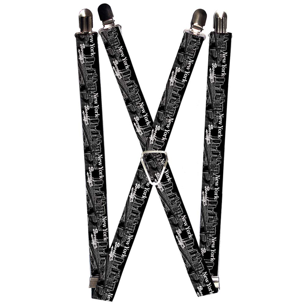 Buckle-Down Men's Suspender-Brooklyn New York, Multicolor, One Size