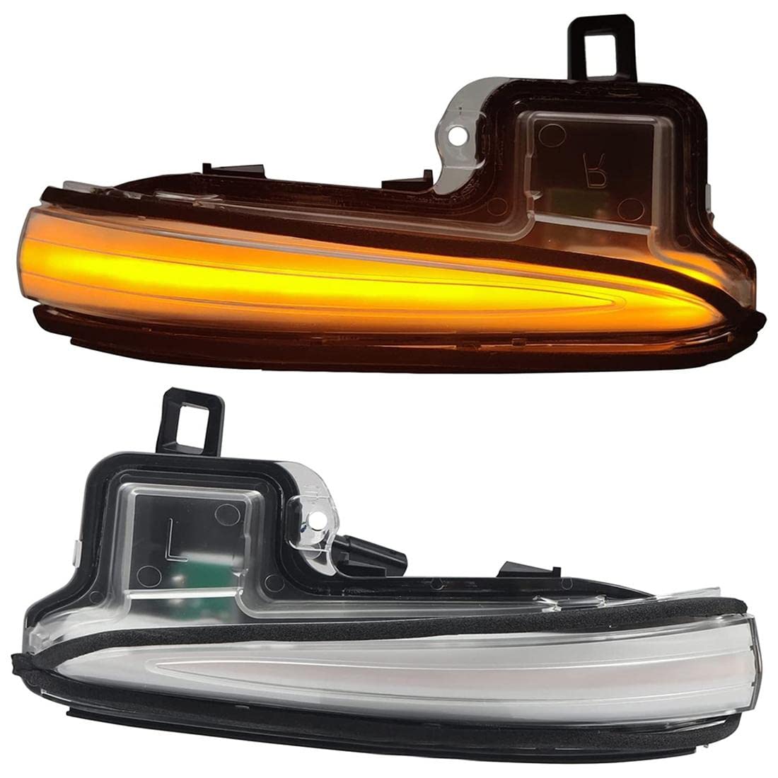 VIGORTHRIVE Dynamic Black Turn Signal Running Water Blinker Indicator