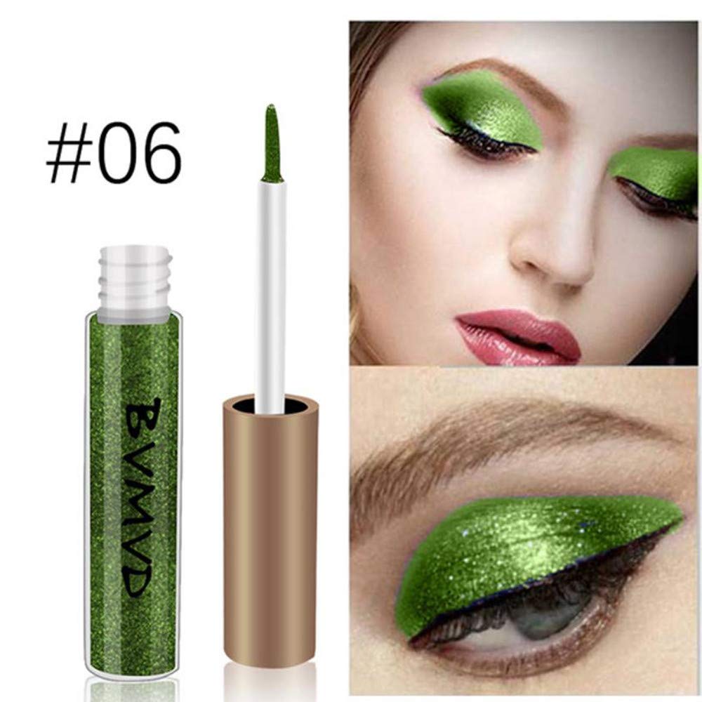 Eye shadow,IMJONO party summer St. Patrick's Day 2019 Surprise Best Gift for Girlfriend Lover Wife Discount clearance Metallic Smoky Eyeshadow Waterproof Glitter Liquid Eyeliner
