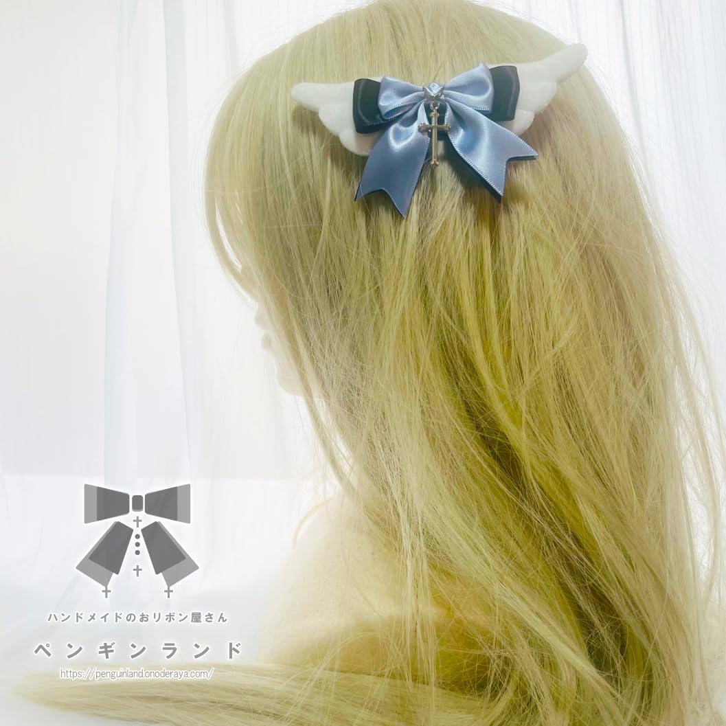 オーガンジーリボンヘアゴム 天使の羽根 オーガンジーリボンヘアゴム