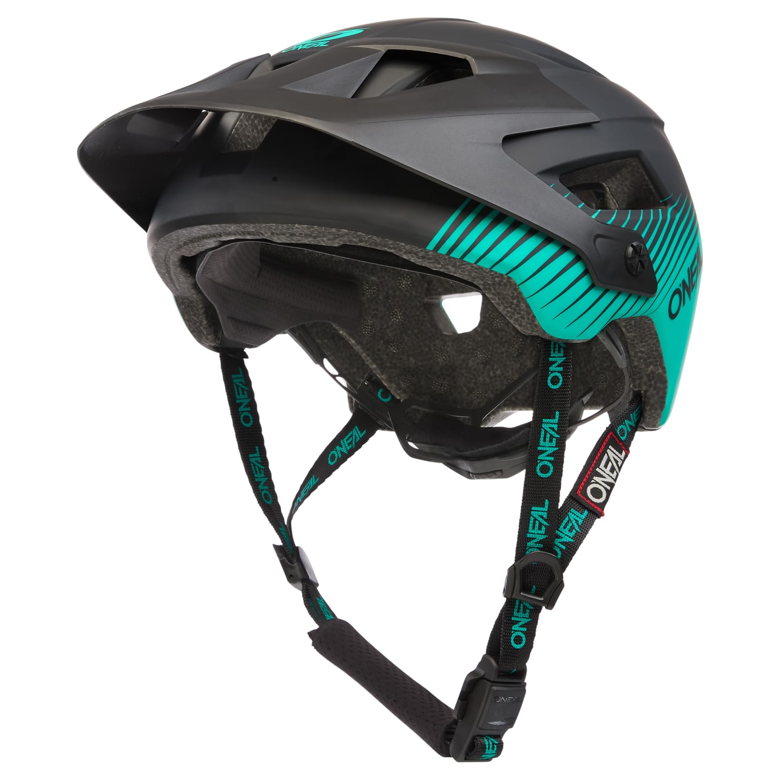 O'NEAL | Casco da Mountain Bike | Enduro Downhill | Prese d'aria di raffreddamento, cuscinetti lavabili, standard di sicurezza EN1078 | Casco Defender Grill V.22 | Adulto | Nero Verde | Taglia L-XL