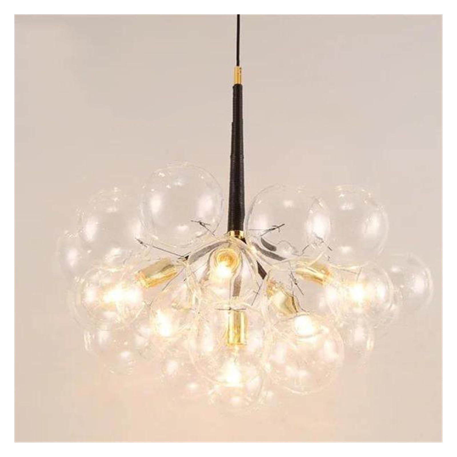 FZQSXAZU Chandelier, Nordic Bubbleball Led Chandelier Children's Room Warm Creative Pendant Lamp Living Restaurant Bedroom Glass ht Fixtures