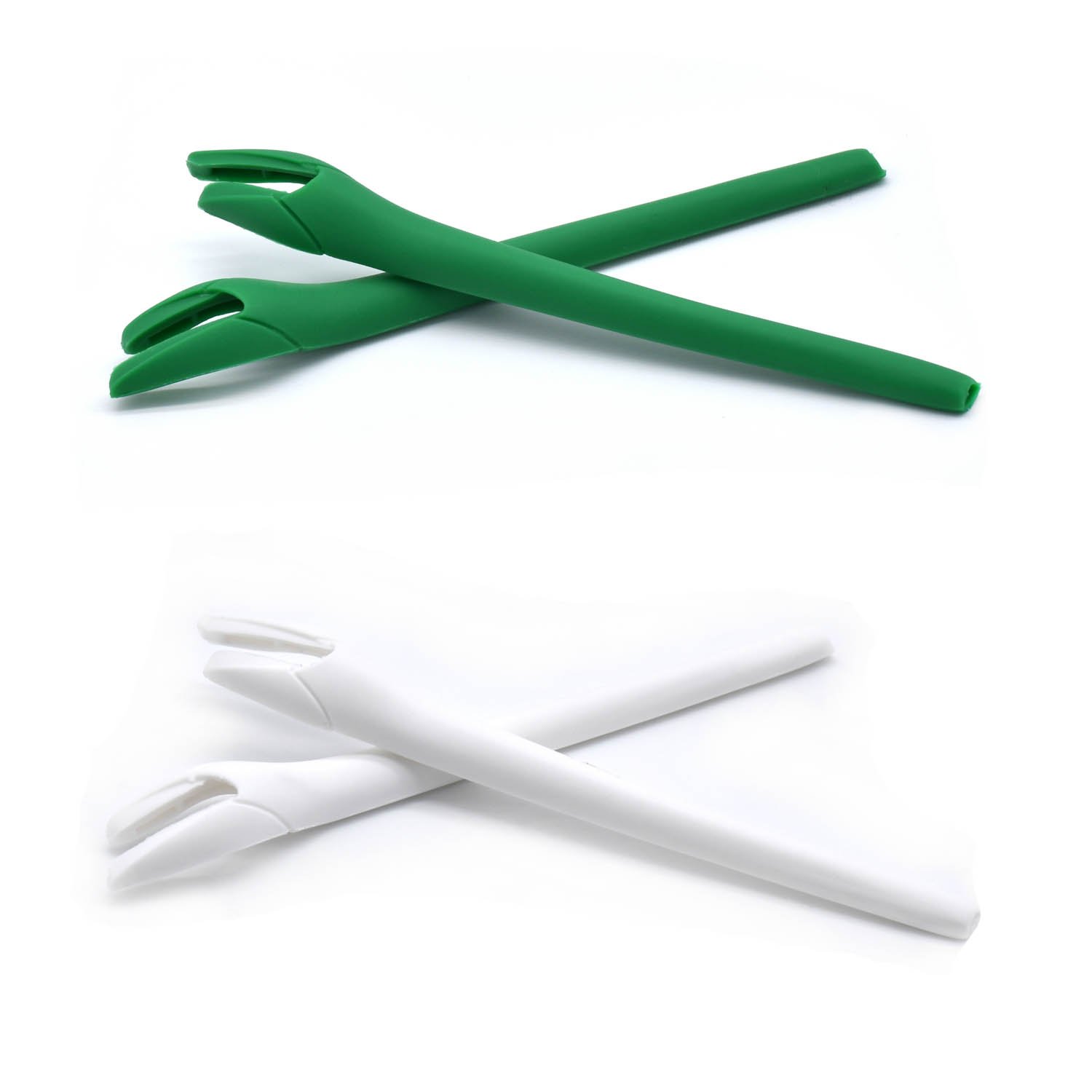 Kit earsocks pour Oakley Radar EV Path en silicone blanc et vert - 5