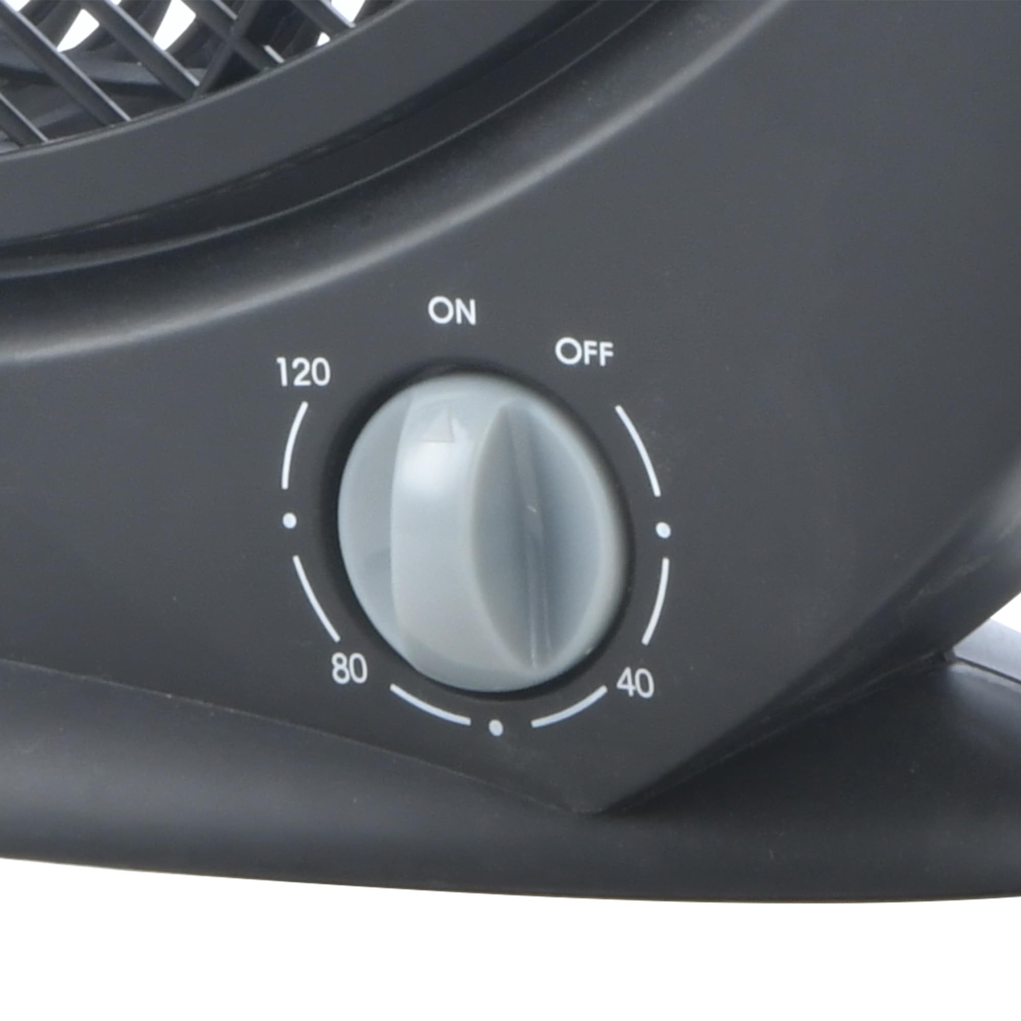 Jocca - Ventilatore portatile da terra o da tavolo| 5 pale| 3 velocità| Spegnimento automatico| Timer| Ventilatore a cassetta| Antiribaltamento| Diametro 30 cm| Casa o ufficio| Nero