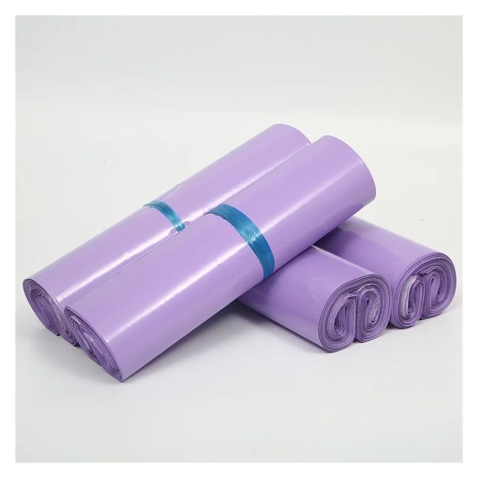 Versandtaschen 100 Stück violette Kurierumschläge, Versandverpackungen, Aufbewahrungsbeutel, selbstklebende Dichtung, Kunststoffverpackung VersandtüTen(100pcs 28x42cm)