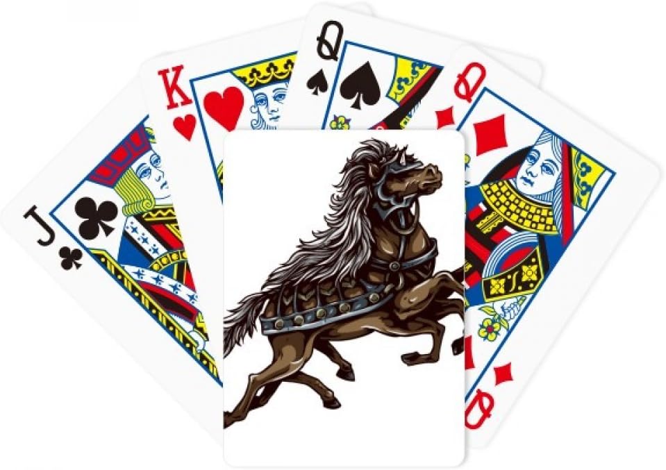 Running Horse Armor Animal Art Grain Poker Playing Magic Card Fun Board Game