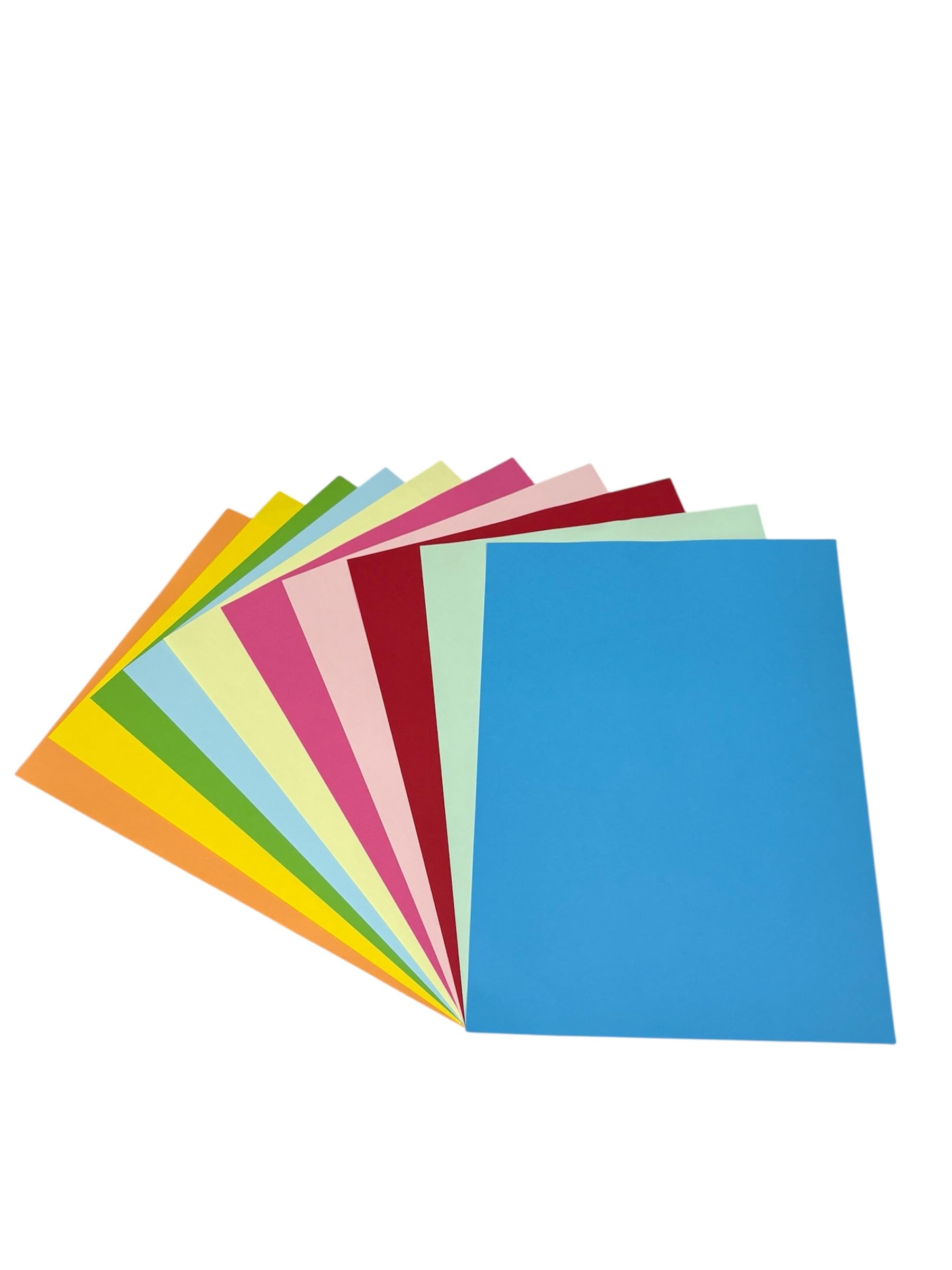 DJP 100 Sheets A4 80gsm Coloured Paper. Assorted Colours for DIY Arts & Crafts, Paper Cutting, Drawing & Origami