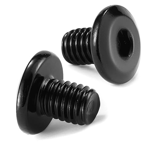 Miniatura 1 de SG TZH - 20 tornillos hexagonales de cabeza plana M6 x 0.315 in, acero inoxidable 304 18-8, rosca completa, óxido negro (con llave hexagonal)