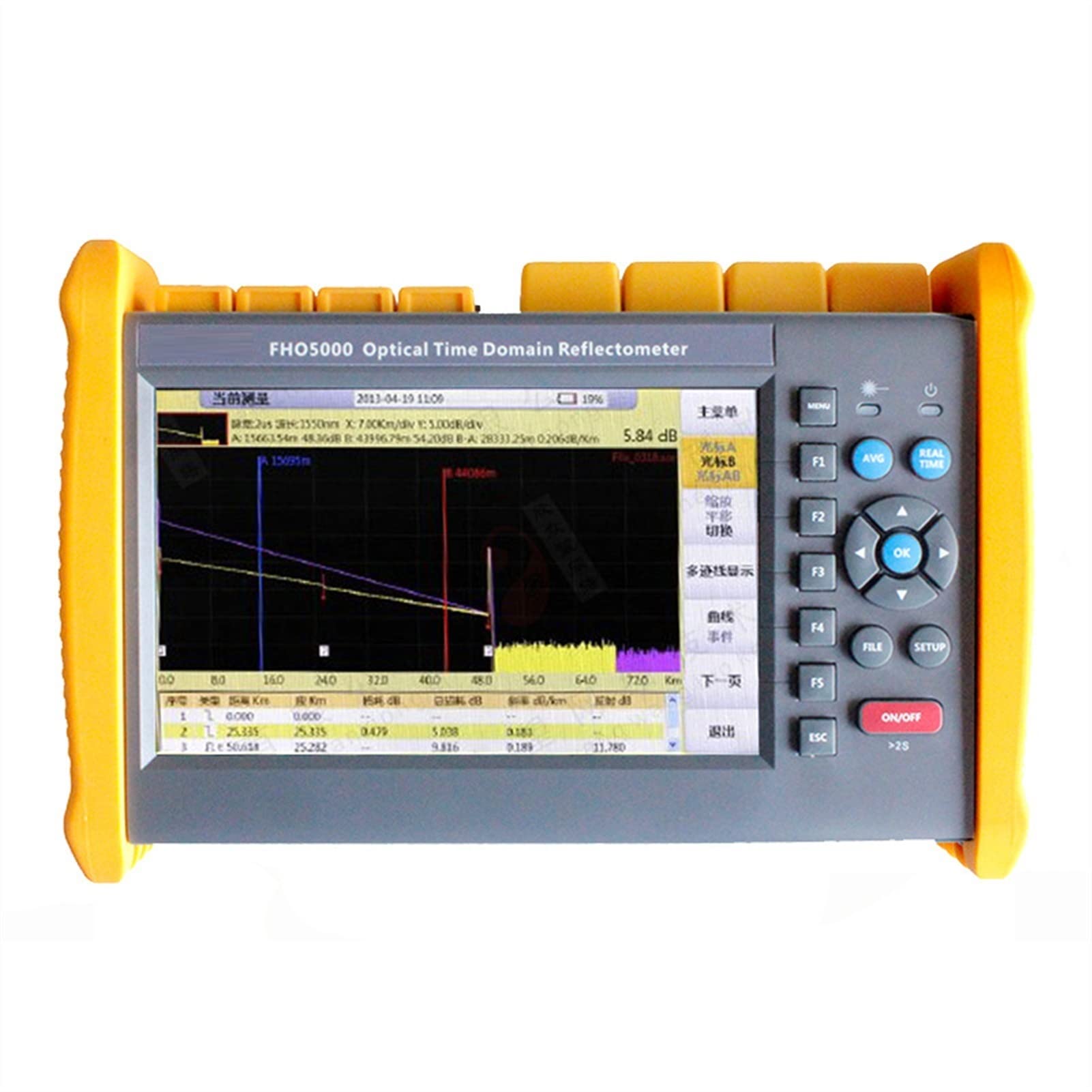 Glasfasertester, FHO5000-D26 OTDR Optischer Time-Domain-Reflektometer-Tester