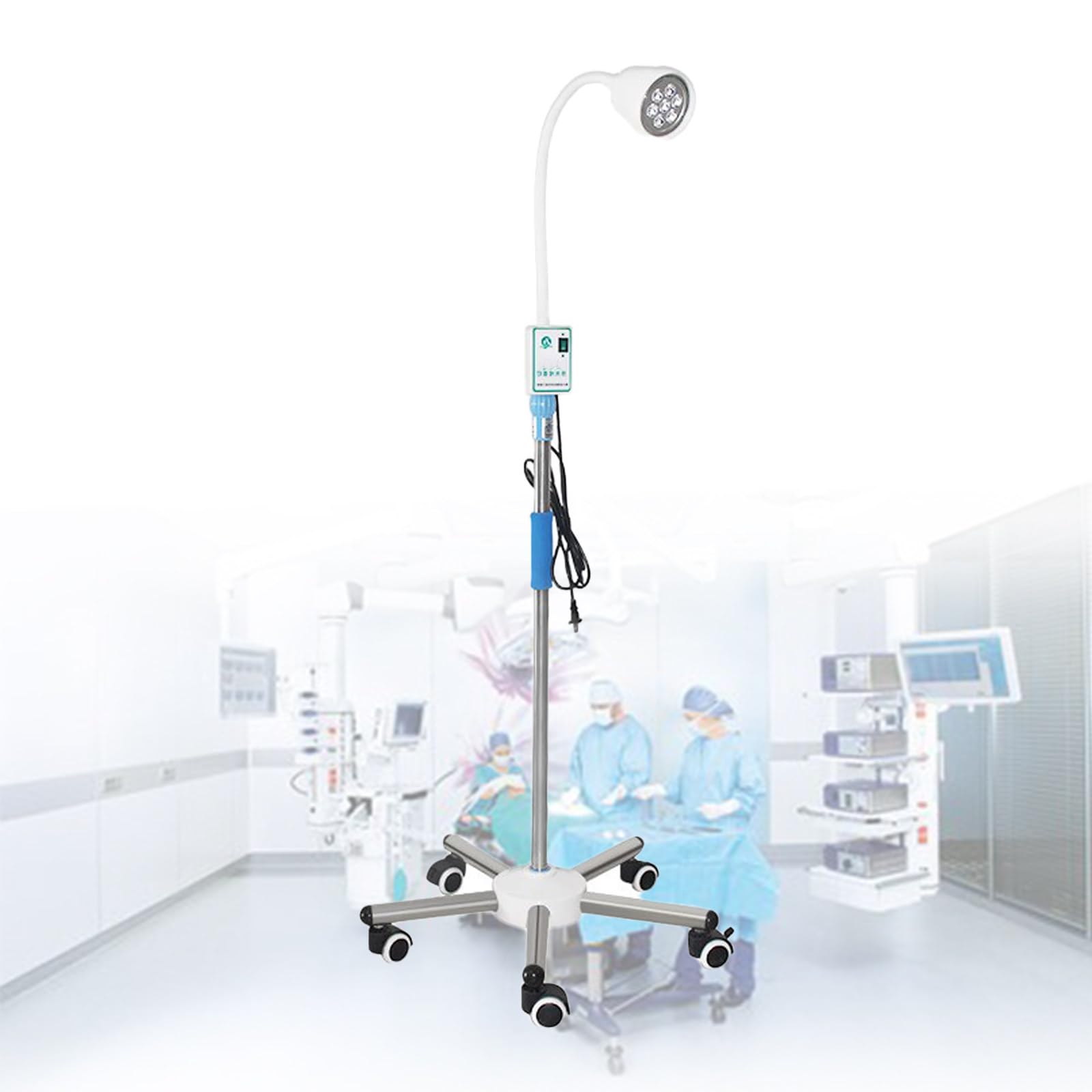 Lampada Per Visita Ginecologica Lampada Per Visita Chirurgica A Led Lampada Per Visita Medica Chirurgica Mobile Supporto Da Pavimento Rotazione A 360° Altezza Regolabile Ruota Universale