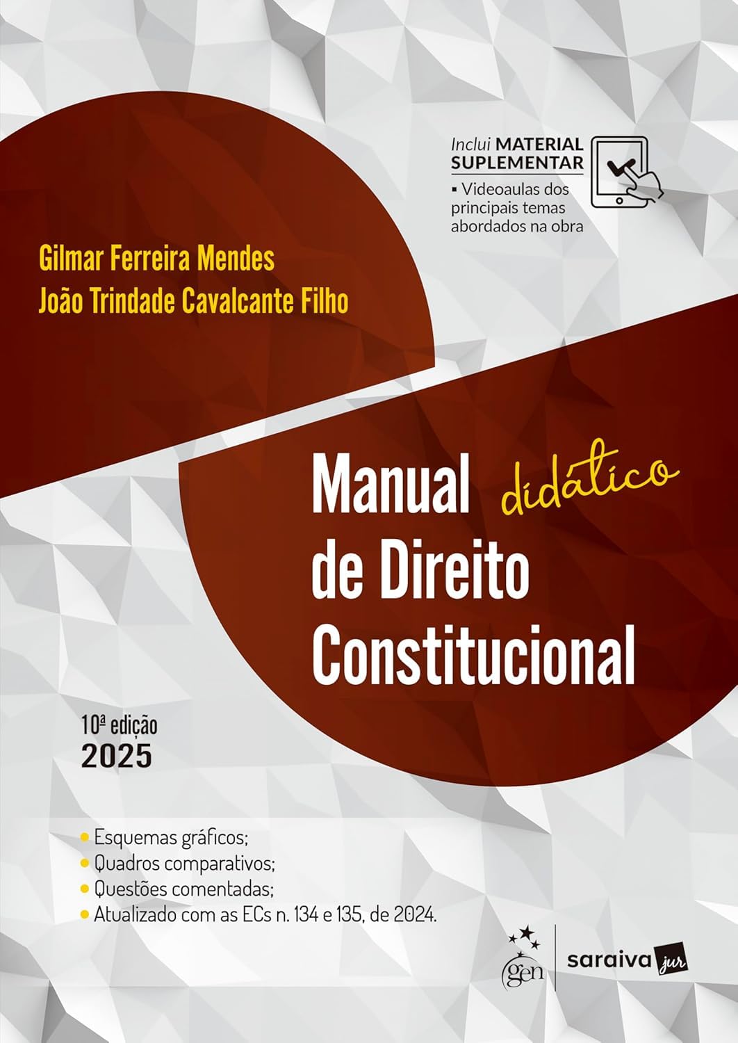 Capa de Manual Didático de Direito Constitucional - 10ª Edição 2025