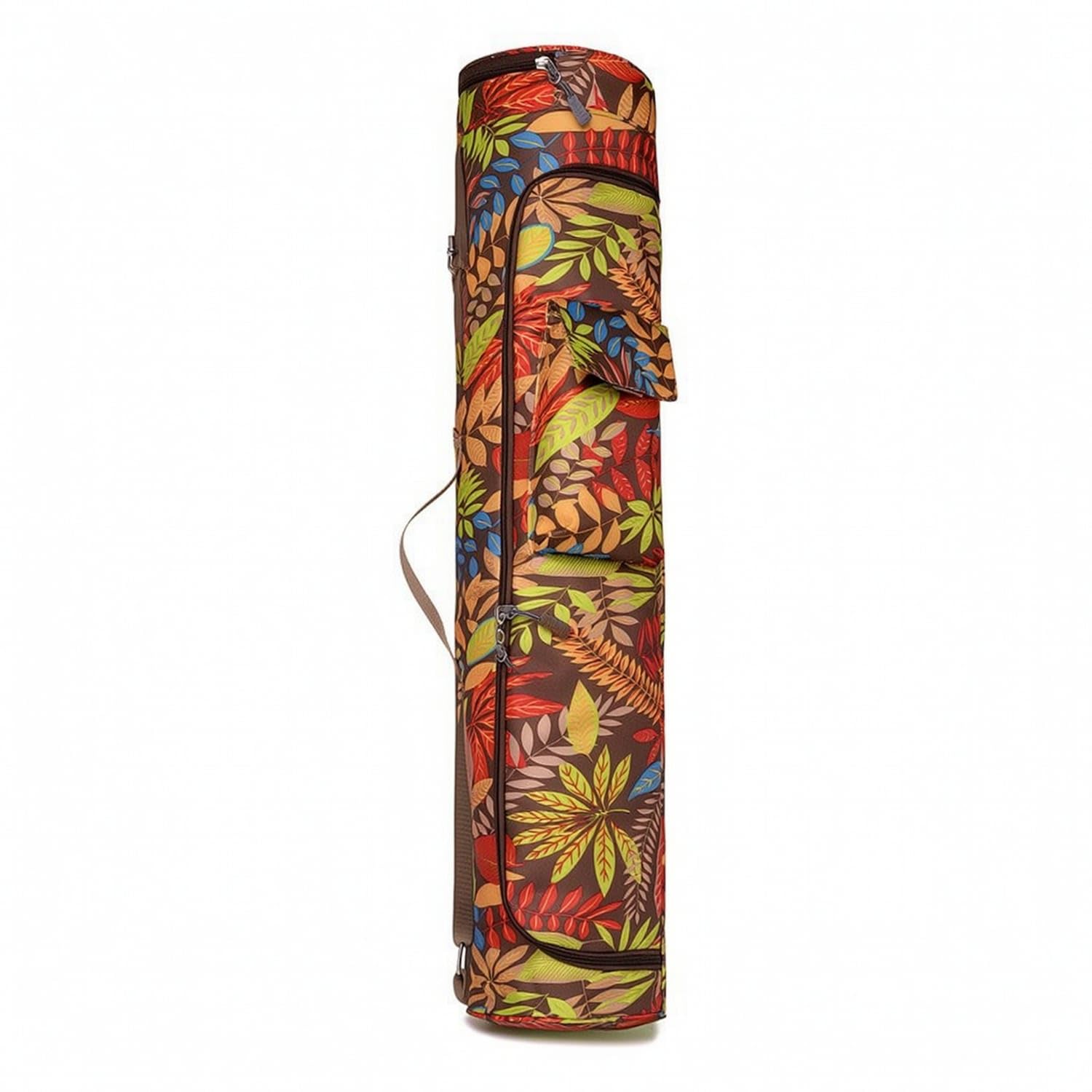 Full Zip Fitness Mat Bag Water-Resistant Fitness Mat Bag with Pocket Cylindrical Zippered for Yogis, Commuters, Home Workouts, Pattern 3-image-22