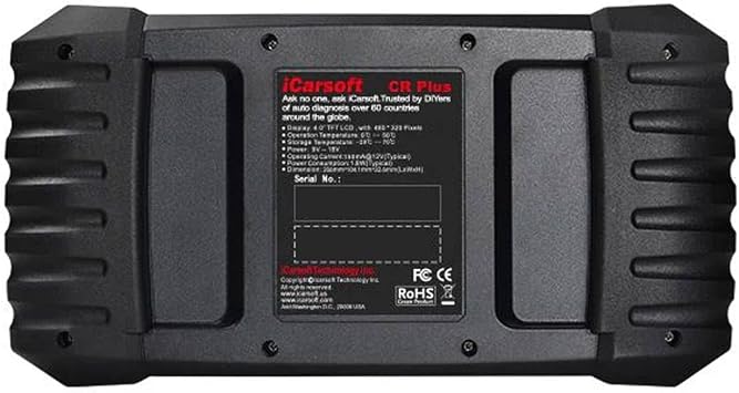 iCarsoft CR Plus Professional Universal OBD2 Diagnostic Scanner for Multi Brand Vehicles ABS SRS Oil Reset