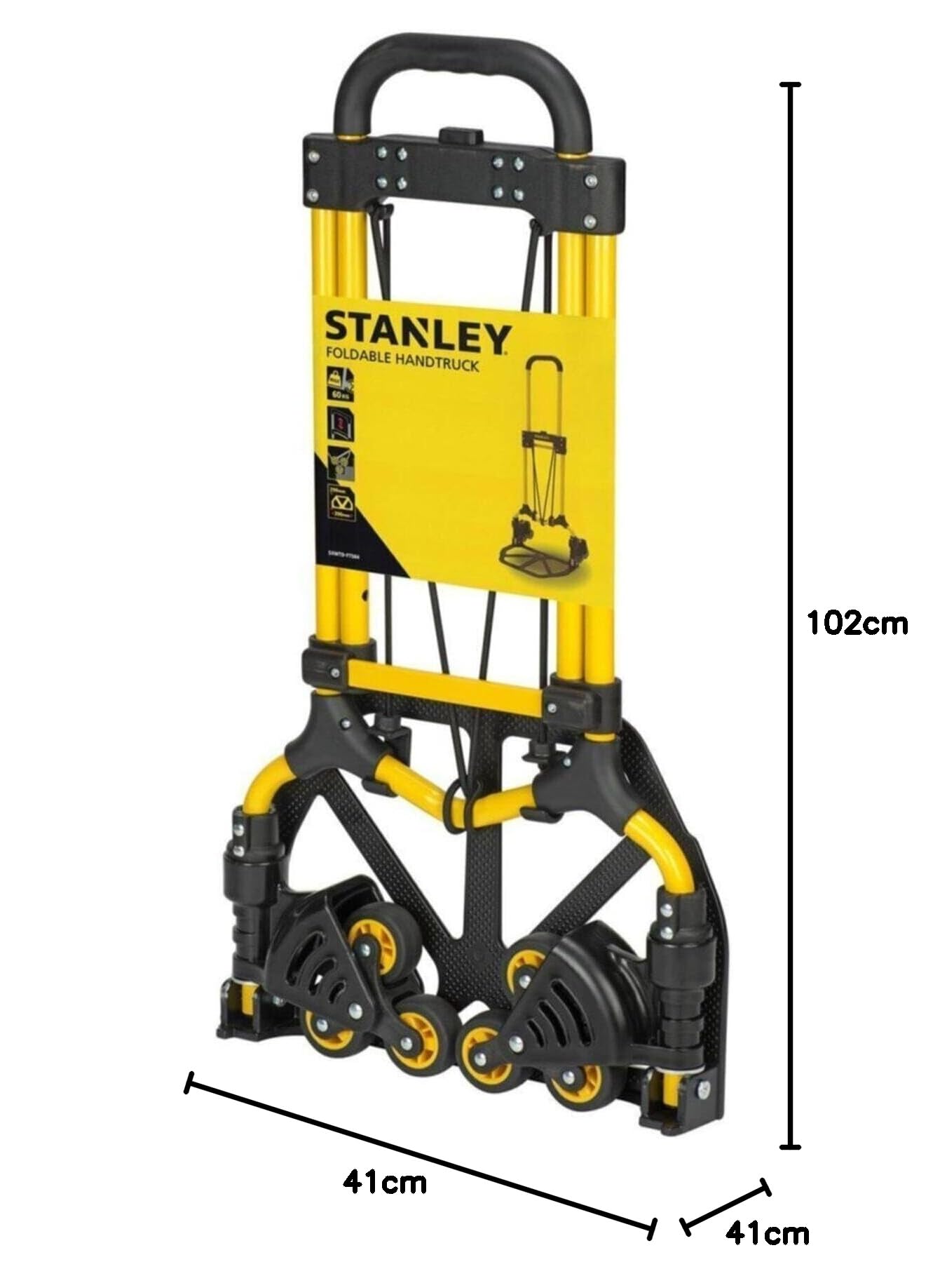 Stanley Chariot Pliable Sxwtdft584 Capacité 60Kg Transport 45X39X104cm Aluminium Léger