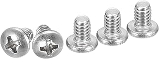DTGN #8-32x1/4" Pan Head Machine Screws, 100Pcs 304 Stainless Steel, Phillips Drive, UNC Full Thread, Bright Finish, Screw...
