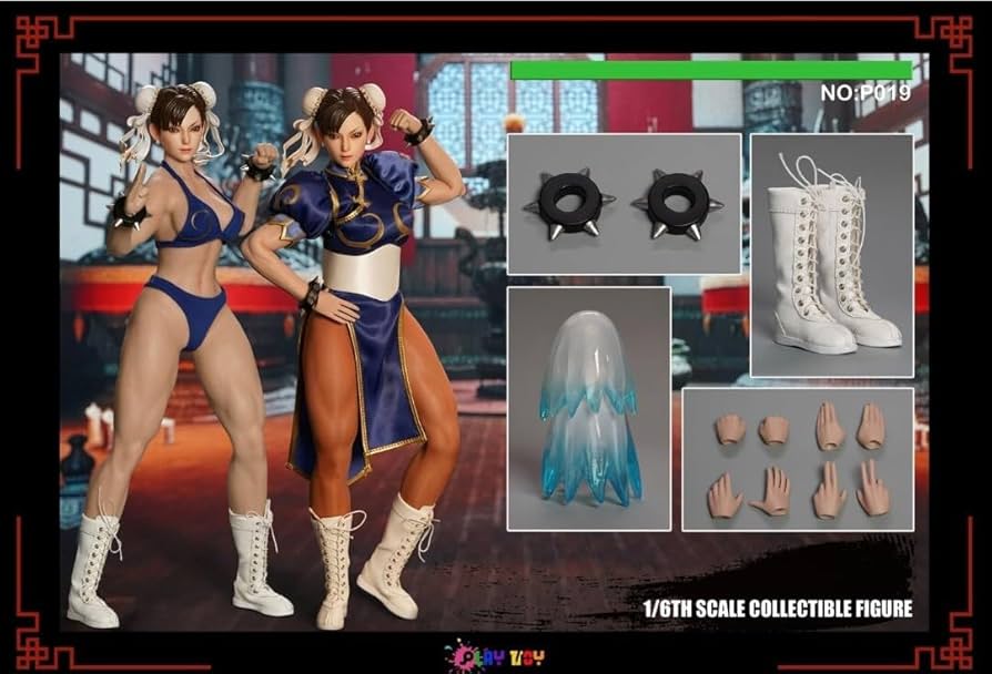 新品　1/6　チュンリー　アクションフィギュア　シームレス素体　眼球可動　春麗 新品 1/6 チュンリー アクションフィギュア シームレス素体 眼球