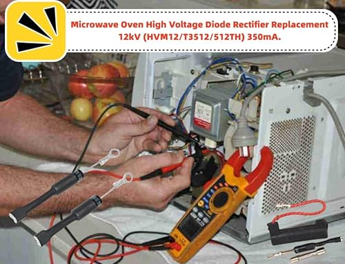 Miniatura 3 de (2 unidades) W11256462 Rectificador de diodo de microondas para diodo Whirlpool Frigidaire -Reemplaza EXPHV13, WB27X1160, AP5631218, PS3654932,