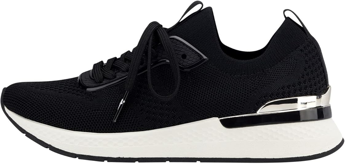 Tamaris Donna Scarpe Stringate, Signora Scarpe comode,Soletta Removibile,Scarpa Bassa Comfort,Lacci,Comodo,Offwhite Uni,36 EU